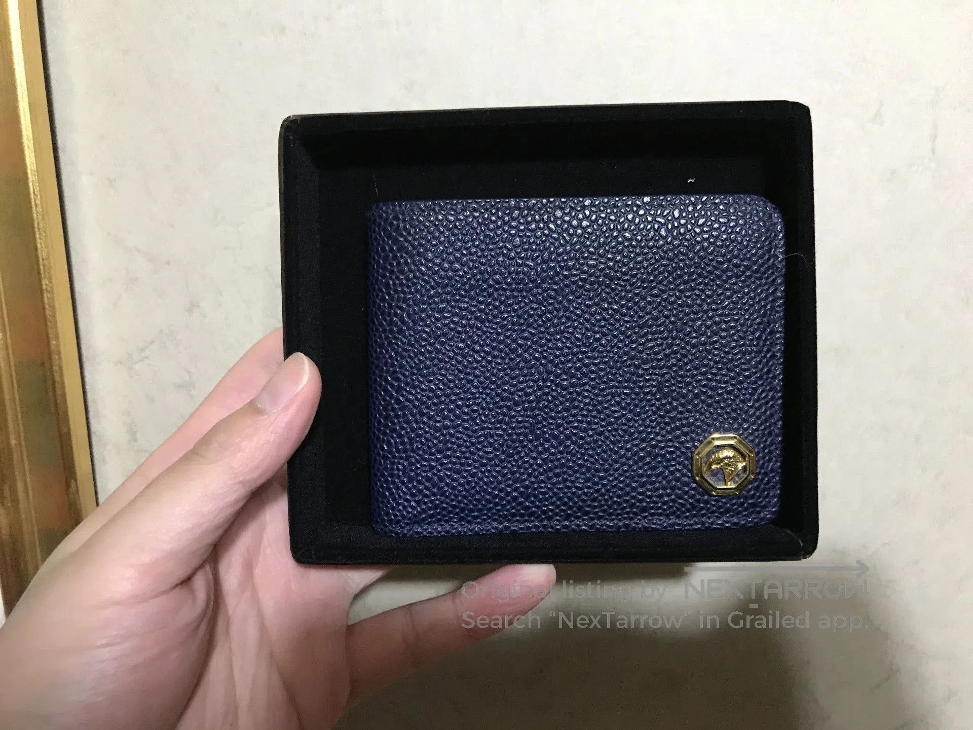 Stefano Ricci STEFANO RICCI Eagle Head Blue Bifold Wallet. Size ONE SIZE - 1 Thumbnail