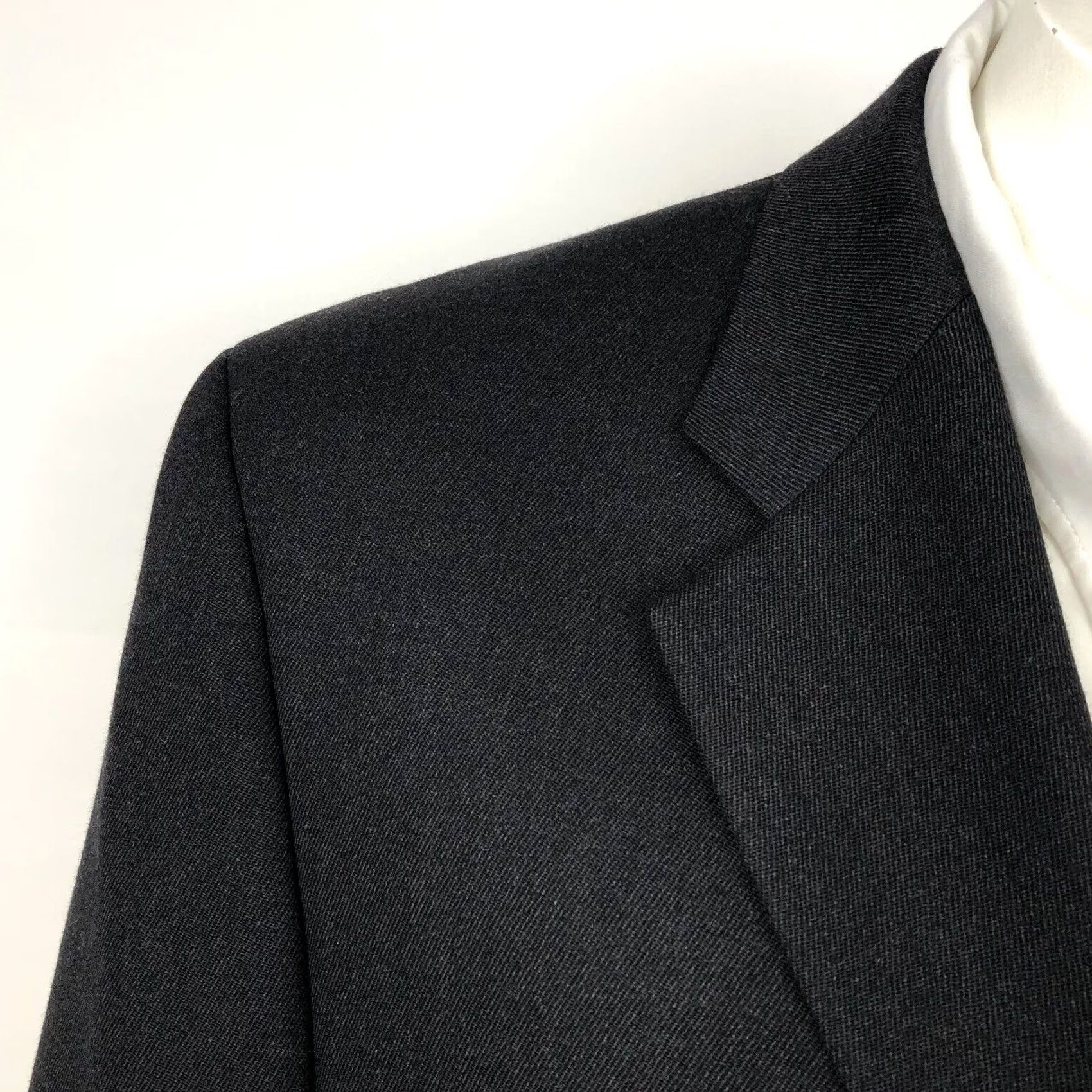 Ralph Lauren Lauren Ralph Lauren Blazer Jacket Gray 42R Men 100% Wool Blend Three-Button Single-Breasted Notch Lapel Regular Fit Vintage No Size 42R - 3 Thumbnail