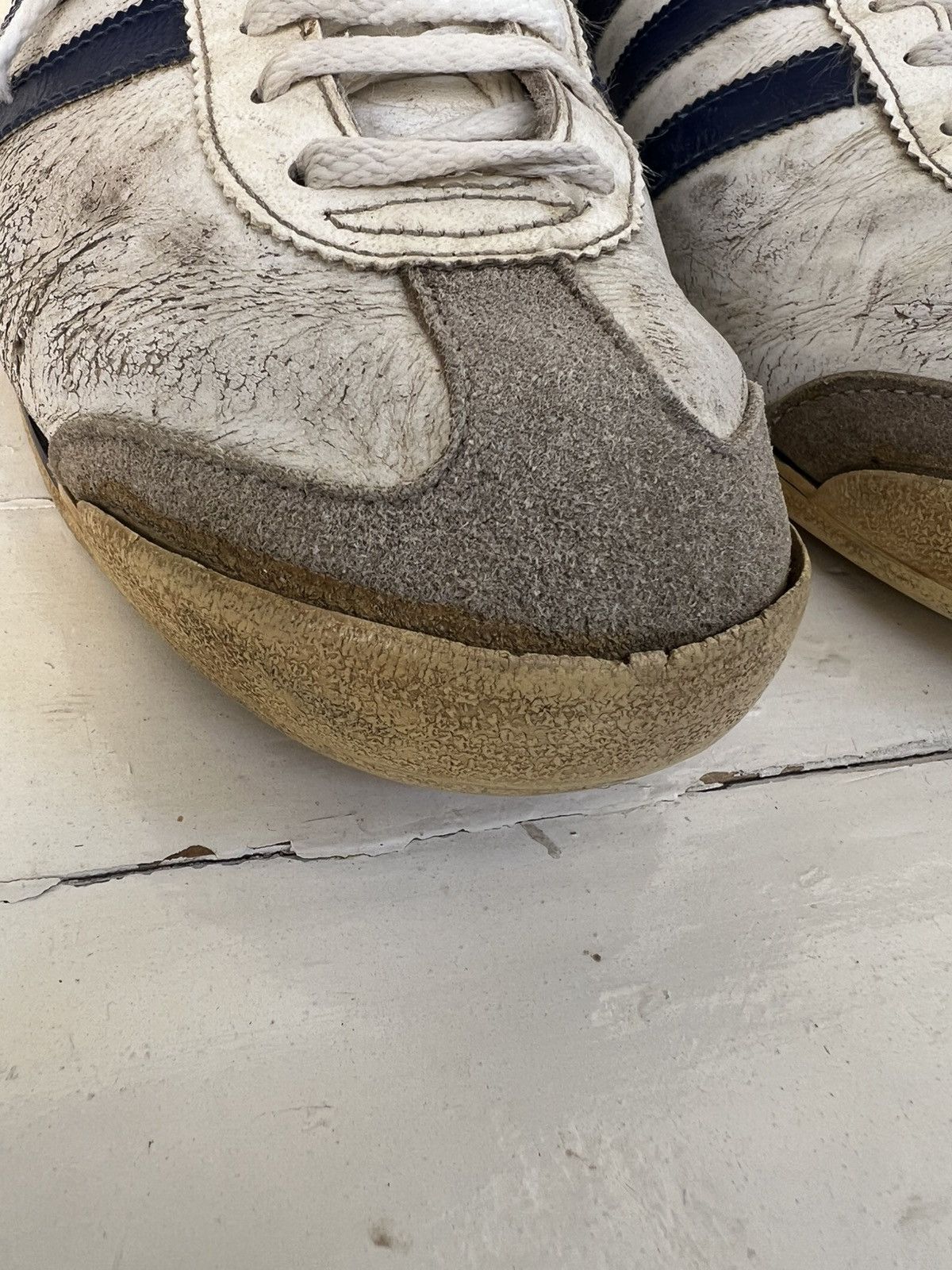 Adidas Rare Vintage Adidas ROM 70s Leather Sneakers Made in Canada Size US 9.5 / EU 42-43 - 5 Thumbnail