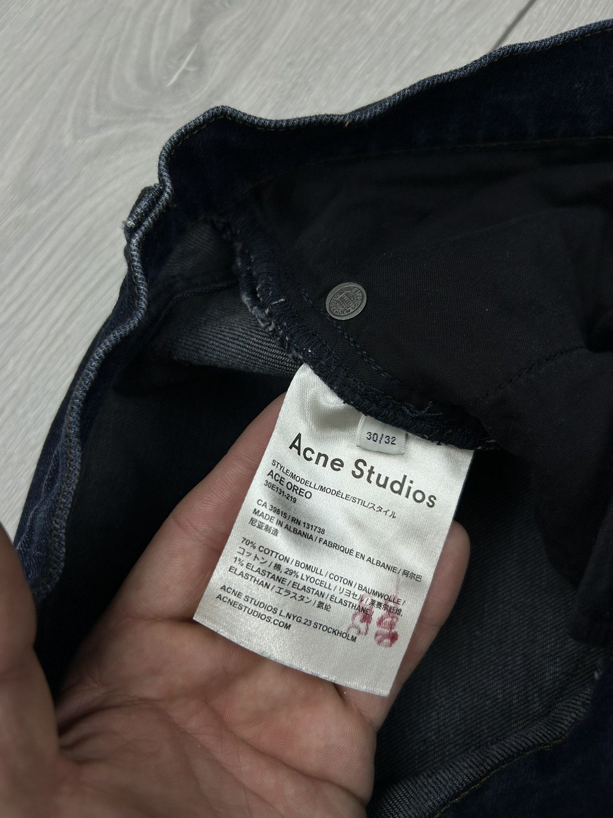 Acne Studios Acne Studios Ace Oreo denim jeans size 30/32 Size US 30 / EU 46 - 6 Thumbnail