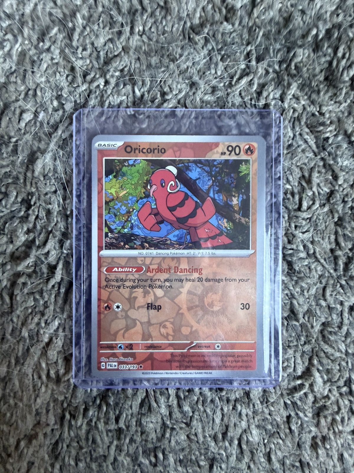 Pokemon 2023 Pokémon Oricorio Card Size ONE SIZE - 1 Thumbnail