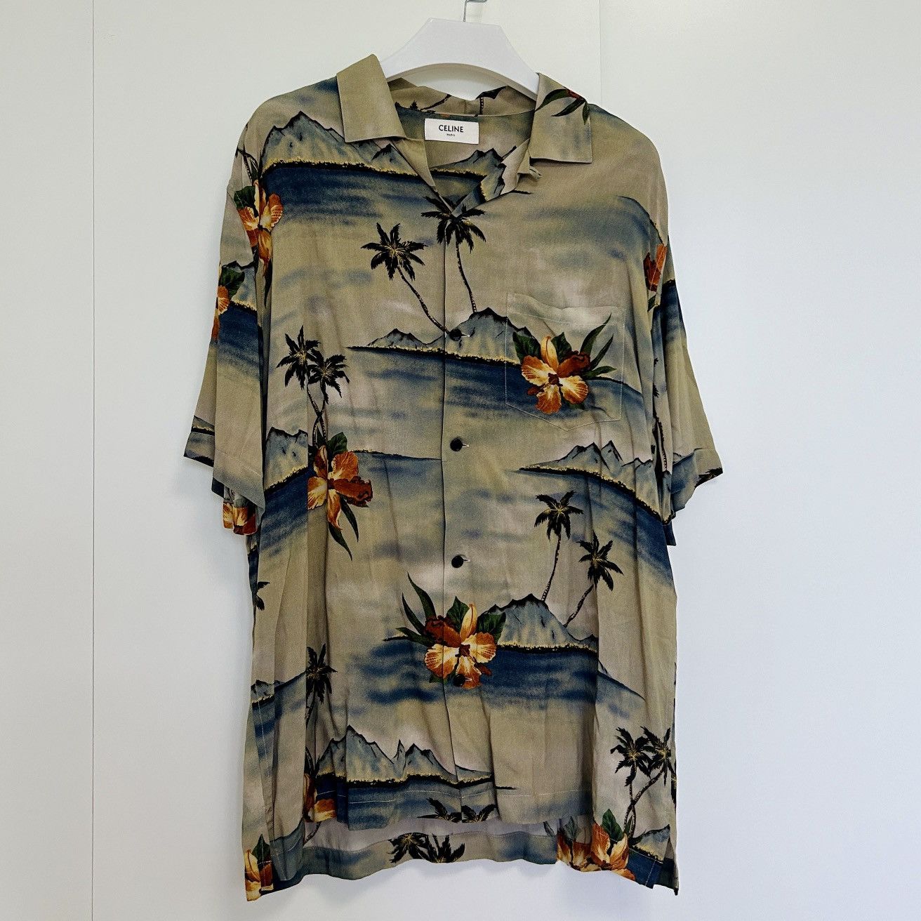 Celine CELINE BY HEDI SLIMANE 23SS RUNWAY LOOK PALM HAWAII SHIRT Size US M / EU 48-50 / 2 - 2 Thumbnail