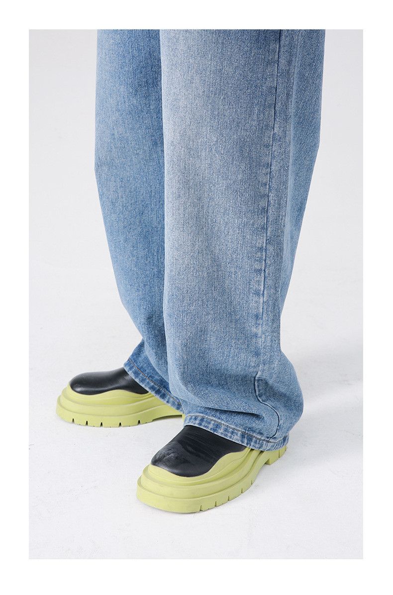 Japanese Brand × Jean Japanese loose elastic waist straight casual jeans Size US 32 / EU 48 - 4 Thumbnail
