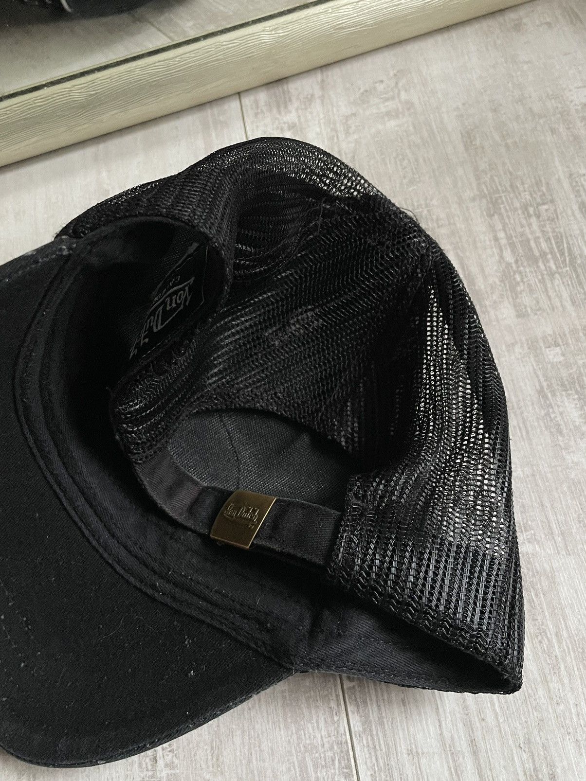 Von Dutch Vintage Y2K Von Dutch 00’s Black Hat Cap Big Logo Size ONE SIZE - 4 Thumbnail