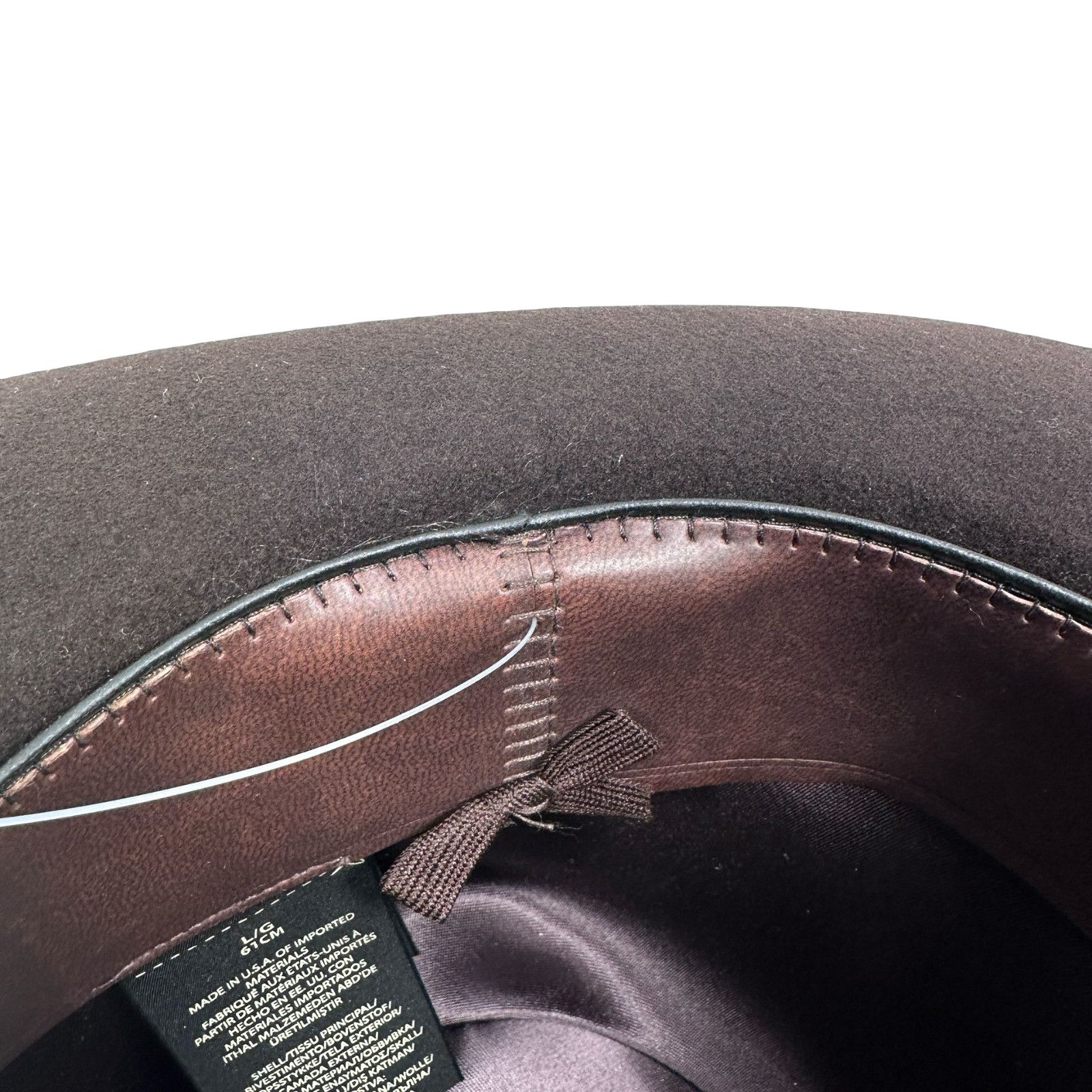 RRL Ralph Lauren RRL Ralph Lauren Double RL Fedora Hat Men L Brown Pinched Size ONE SIZE - 7 Thumbnail