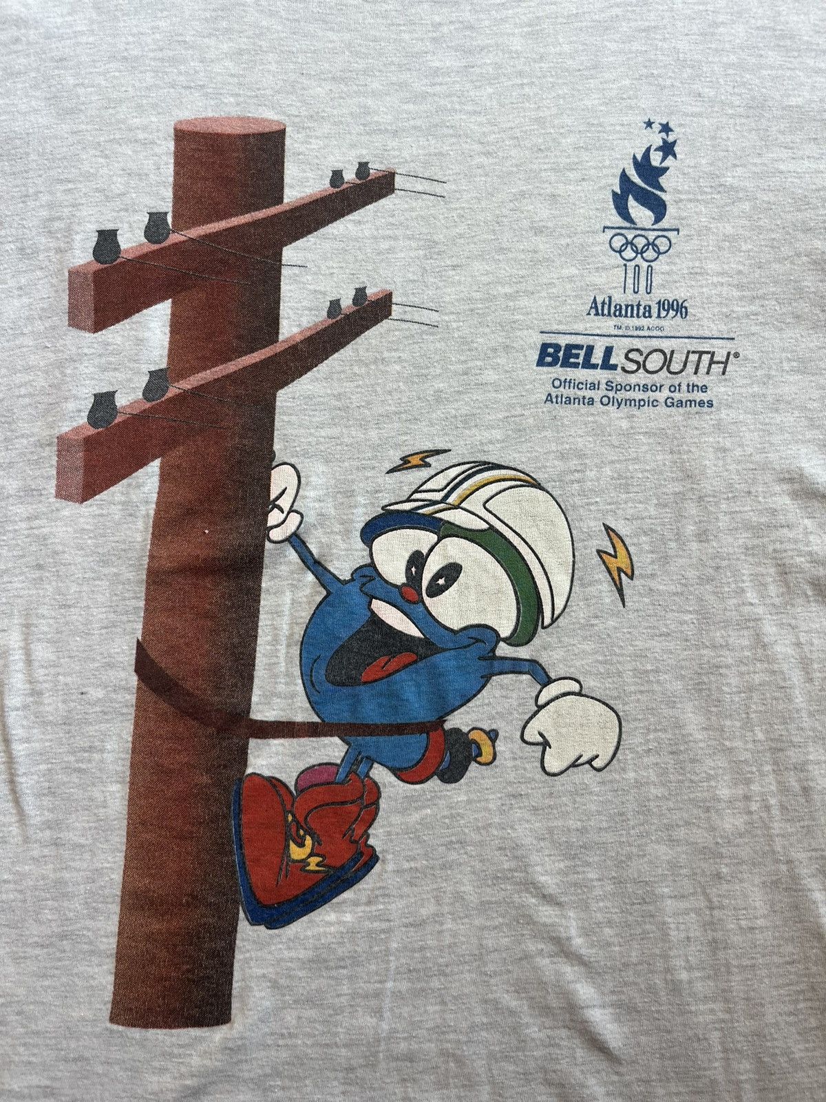 USA Olympics Vintage Atlanta Olympic Games 1996’s BELL SOUTH Tshirt Size US M / EU 48-50 / 2 - 7 Thumbnail