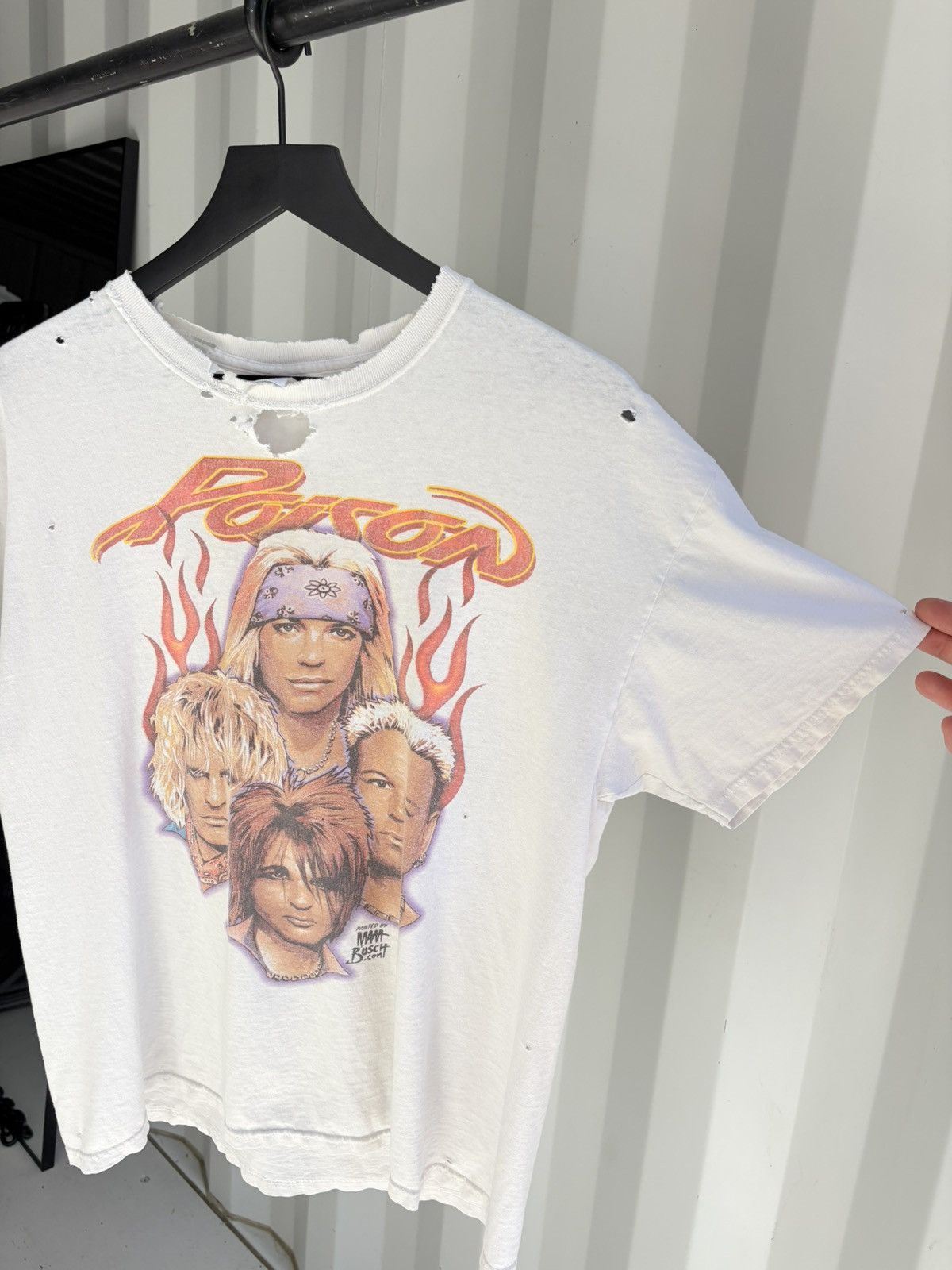 Band Tees Vintage Poison Shirt Faded Thrashed Distressed Grunge Band Size US L / EU 52-54 / 3 - 2 Thumbnail