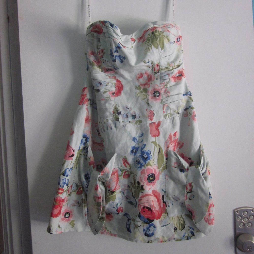 Annette Gortz Nanette Lepore Strapless Garden Party Mini Dress 2 Size XS / US 0-2 / IT 36-38 - 2 Thumbnail