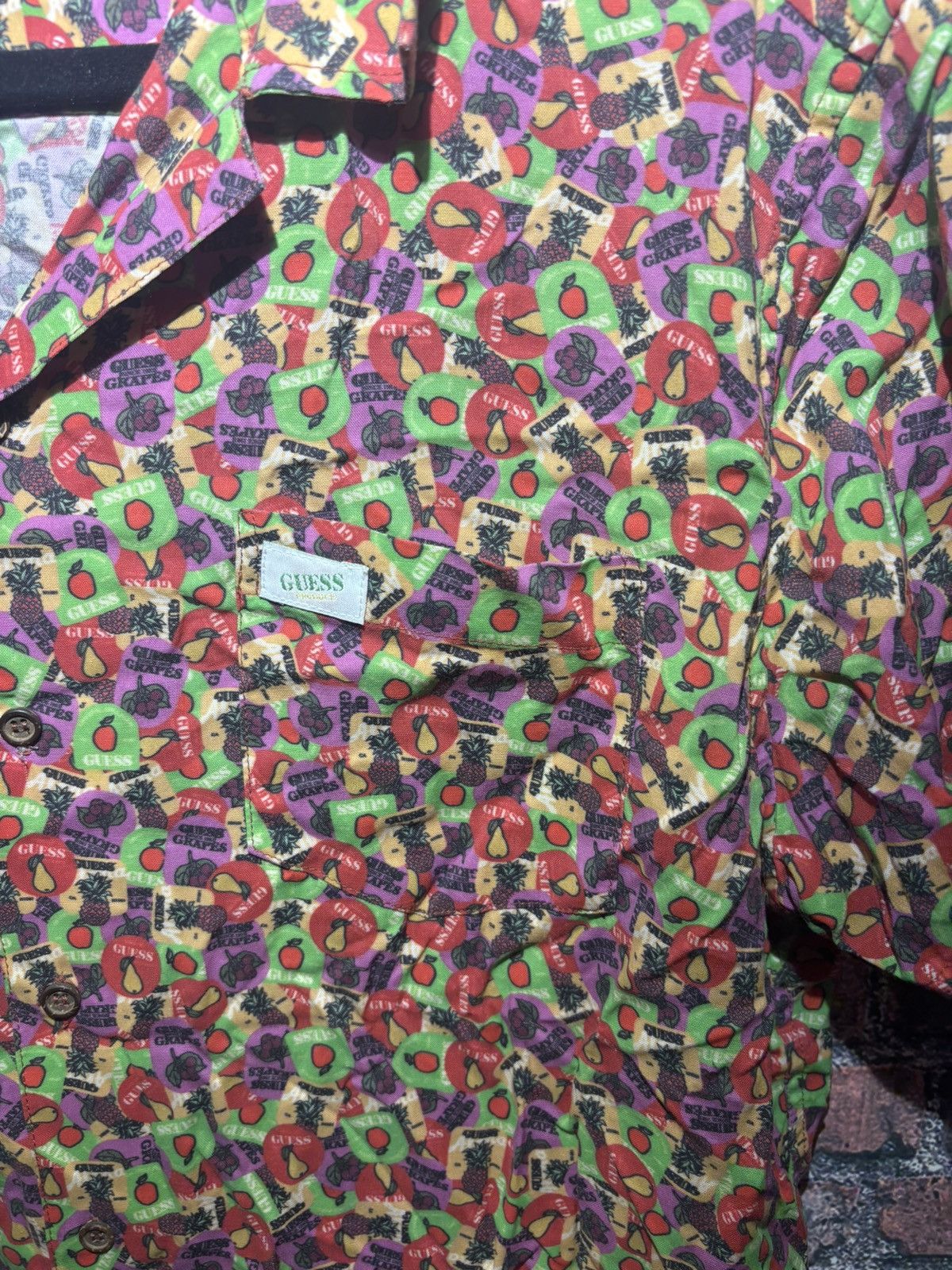 Guess Vintage Guess Abstract Print Button Up Short Sleeve Shirt M Size US S / EU 44-46 / 1 - 3 Thumbnail