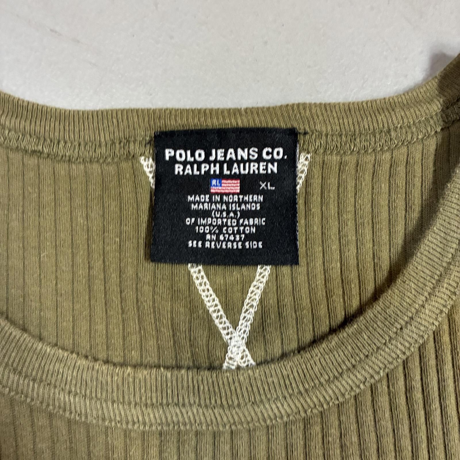 Polo Ralph Lauren Y2K PRL Ribbed Military Tee XL Size US XL / EU 56 / 4 - 2 Thumbnail