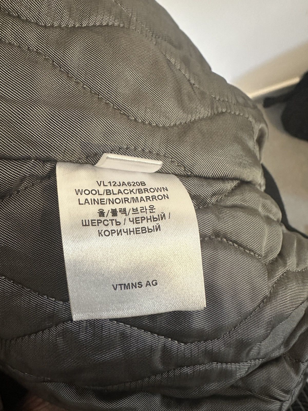 Vetements Vetements Vtmnts Leather Sleeve Wool Bomber Jacket Size US M / EU 48-50 / 2 - 7 Thumbnail