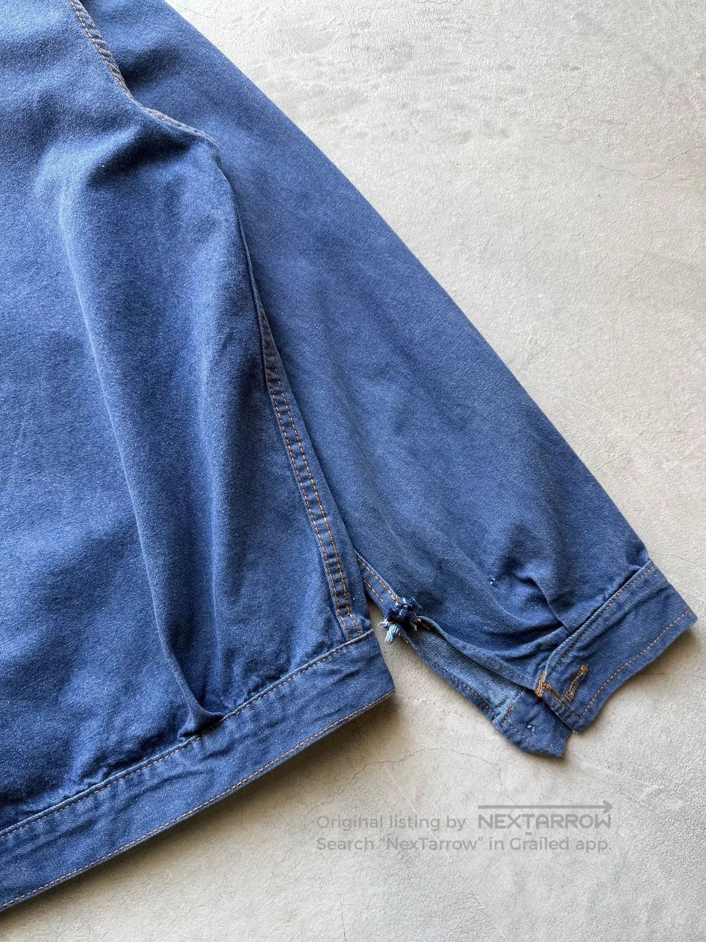 Vintage Vintage 60s Italian Denim Work Jacket. Size US L / EU 52-54 / 3 - 9 Thumbnail