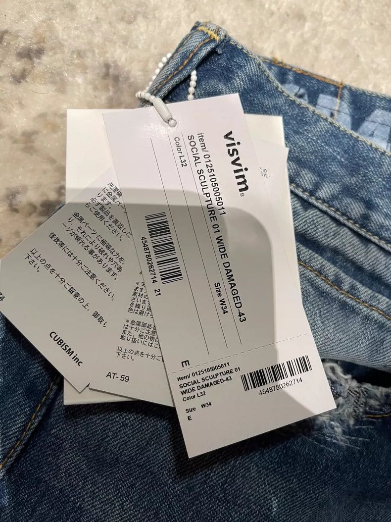 Visvim visvim size W34L32 25SS SOCIAL SCULPTURE 01 WIDE DAMAGED-4 Size US 34 / EU 50 - 3 Thumbnail