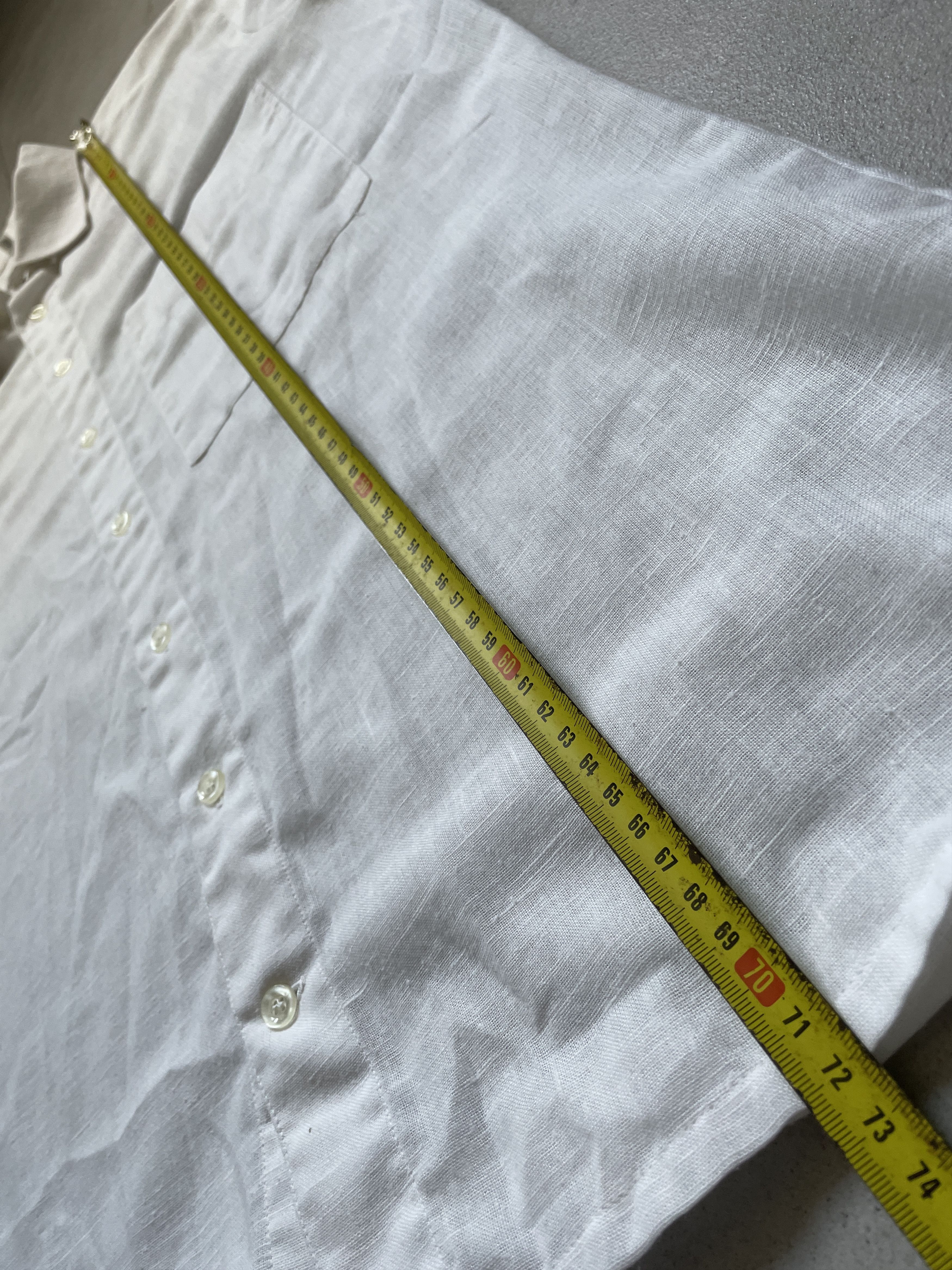Valentino × Vintage VINTAGE 90S VALENTINO WHITE LINEN SHORT SLEEVE SHIRT Size US M / EU 48-50 / 2 - 7 Thumbnail