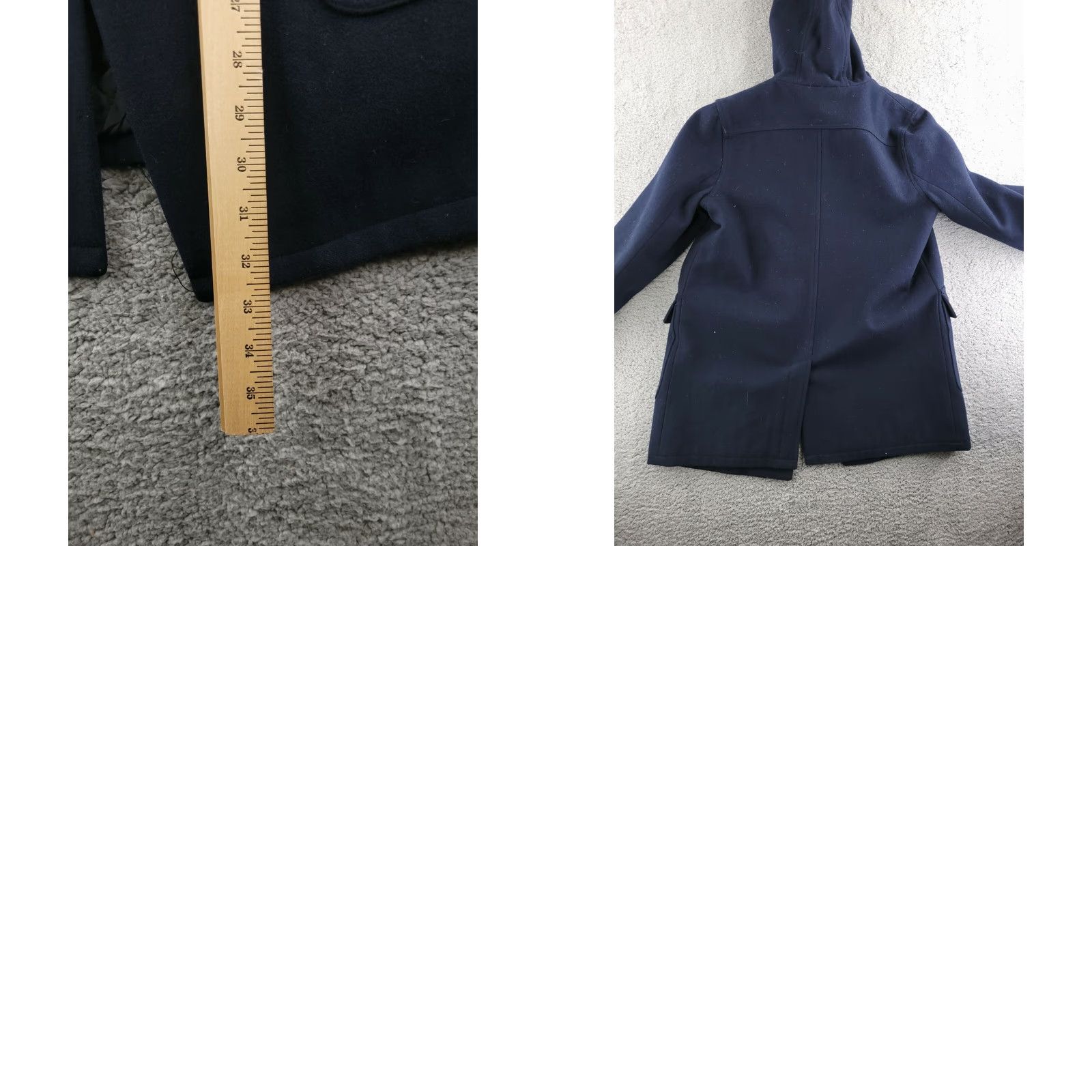 American Eagle Outfitters American Eagle Outfitters Coat Women's Medium Wool Trench Navy Blue Quilted Overcoat Size M / US 6-8 / IT 42-44 - 8 Thumbnail