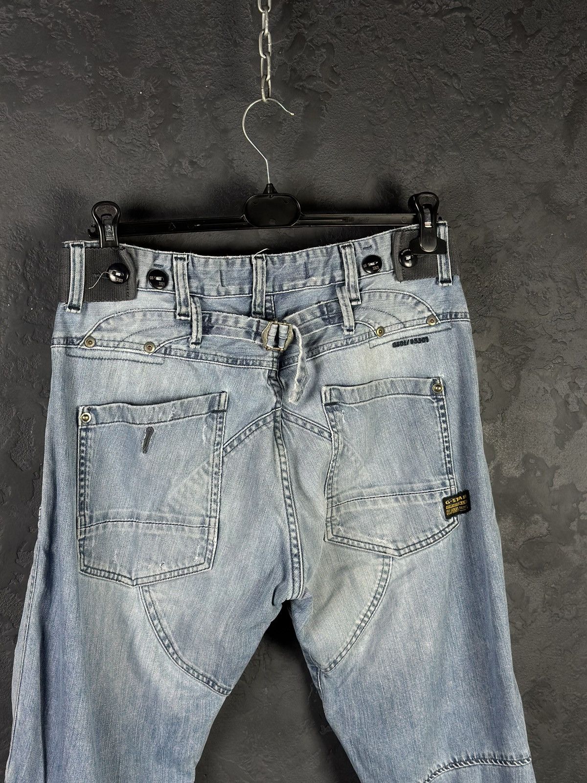G-Star × Japanese Brand Vintage pants G Star Raw y2k dDenim Flared Baggy Japan Style Size US 34 / EU 50 - 6 Thumbnail