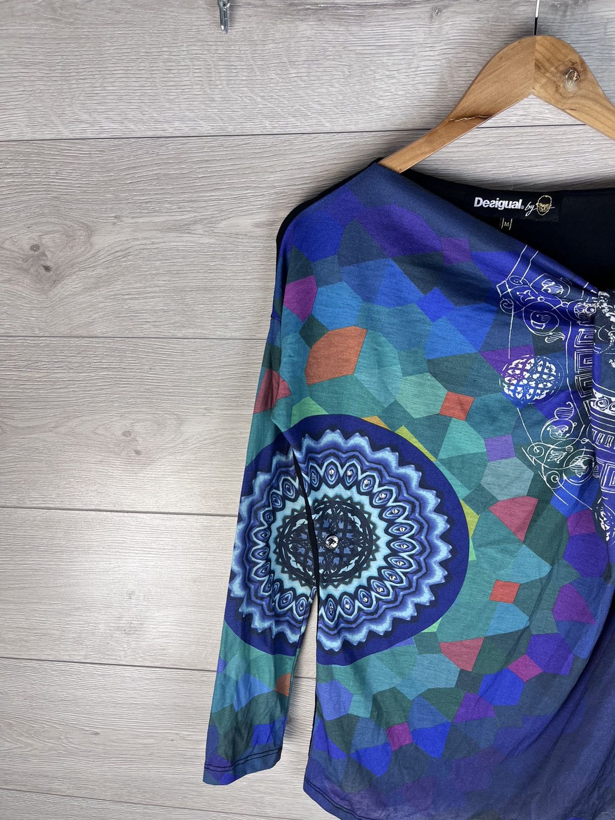 Desigual Women blouse Designer size M casual Y2K Japan Size M / US 6-8 / IT 42-44 - 3 Thumbnail