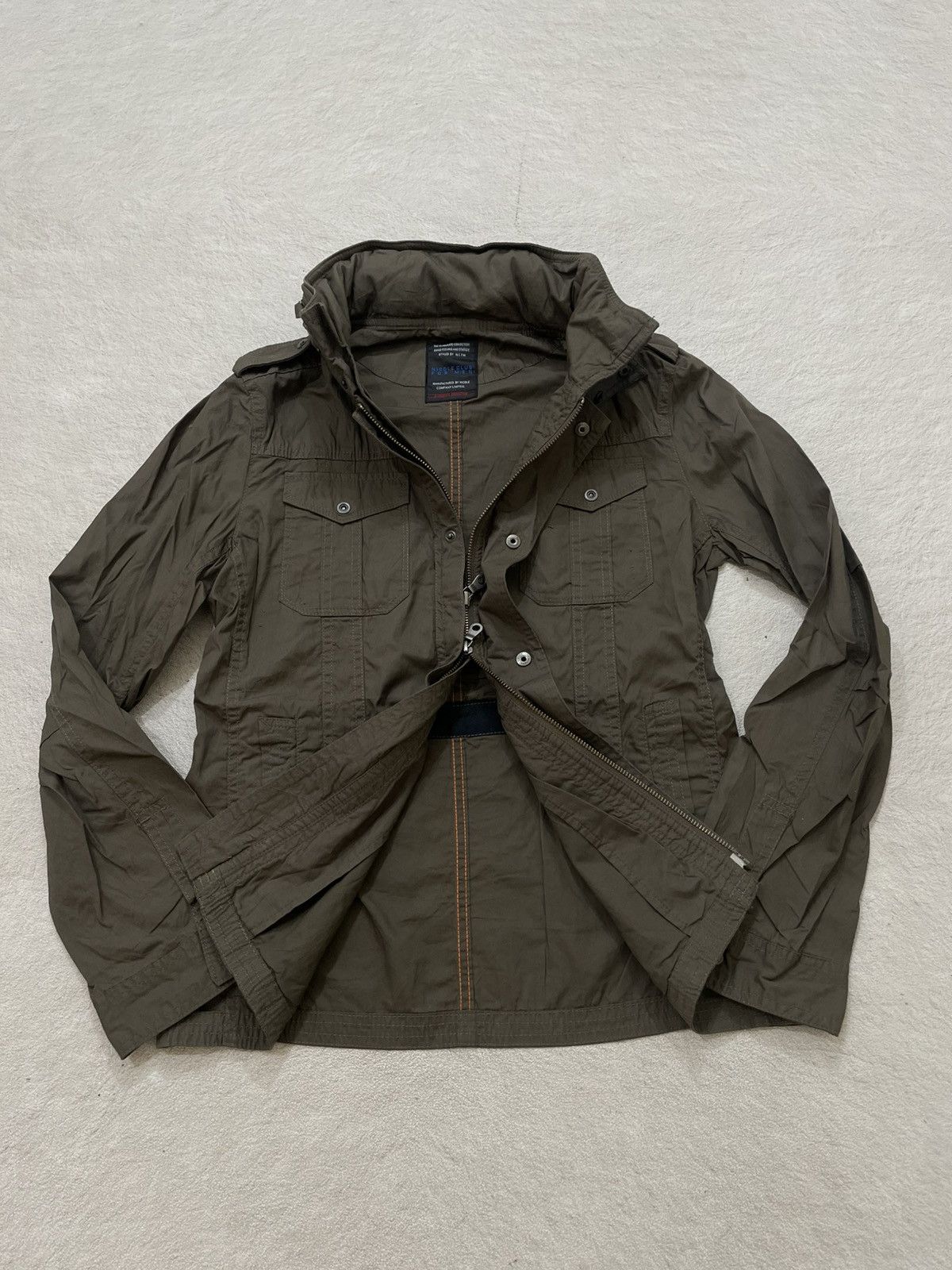 Nicole Club Nicole Club Military Utility Jacket Olive Multi Pocket Y2K Size US M / EU 48-50 / 2 - 1 Thumbnail