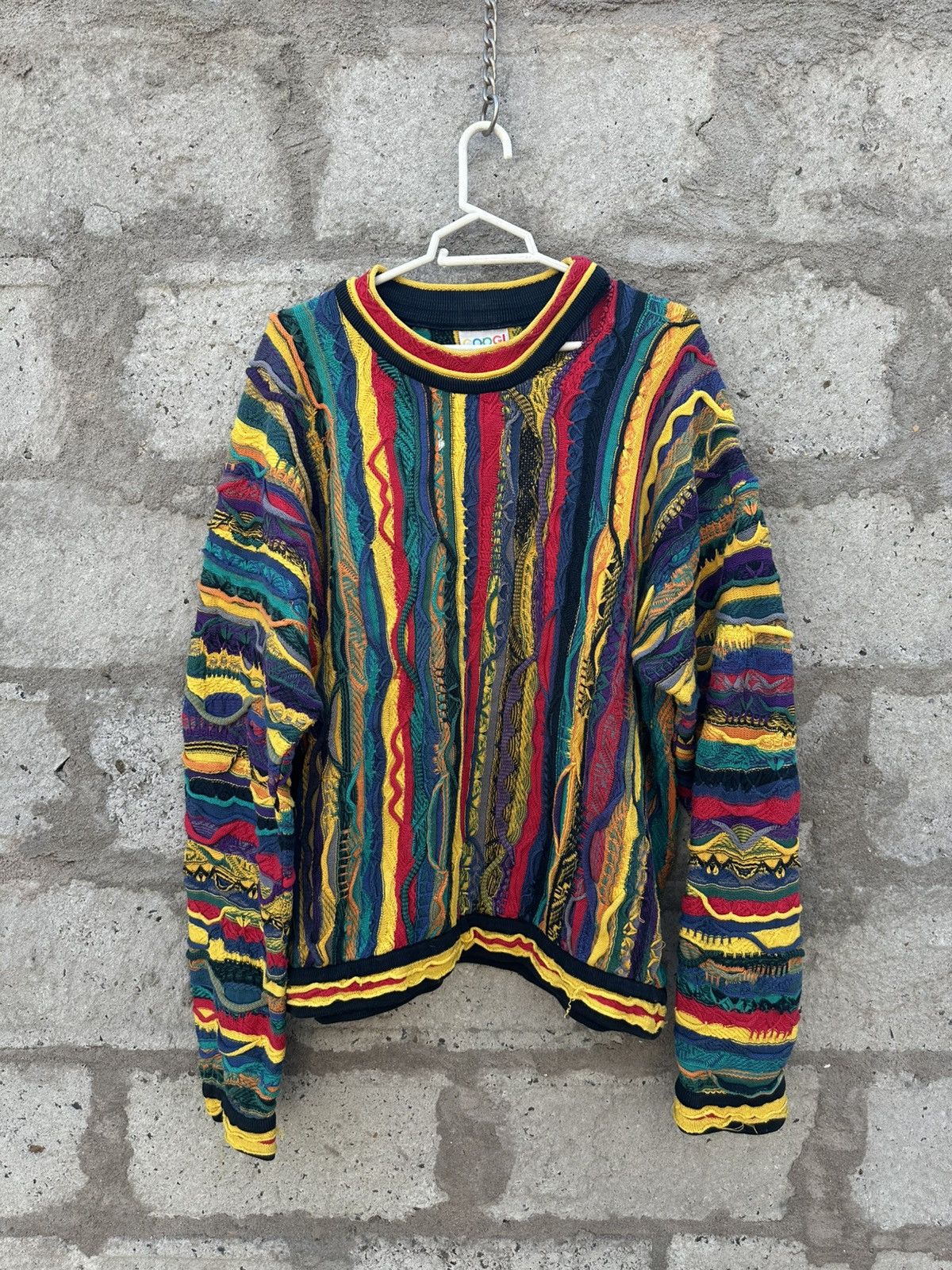 オーストラリア製 coogi 3D crew neck knit 80s 90s 90s COOGI 3D Knit Australia製 | VOLAR
