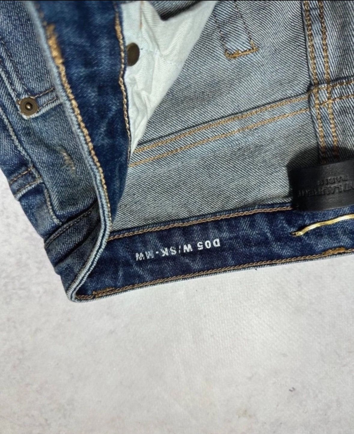 Saint Laurent Paris VINTAGE SAINT LAURENT ARCHIVAL DENIM PANTS Y2K 26 Size 26" / US 2 / IT 38 - 7 Thumbnail