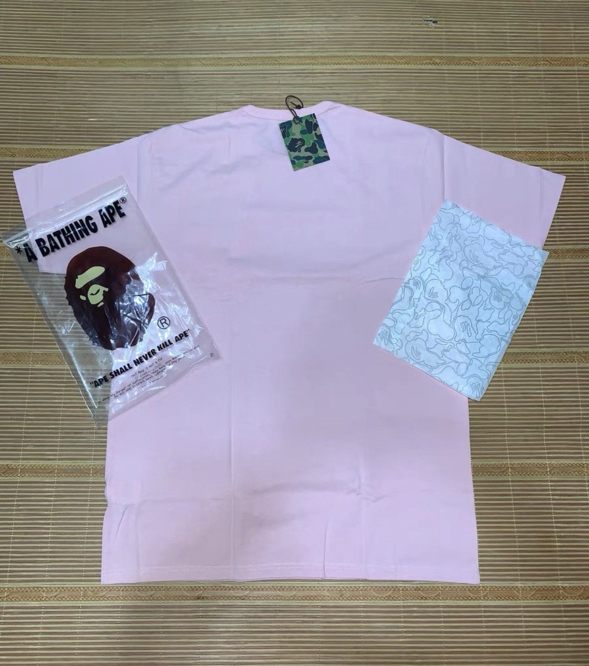 BAPE OG Nigo era pink short-sleeve tee