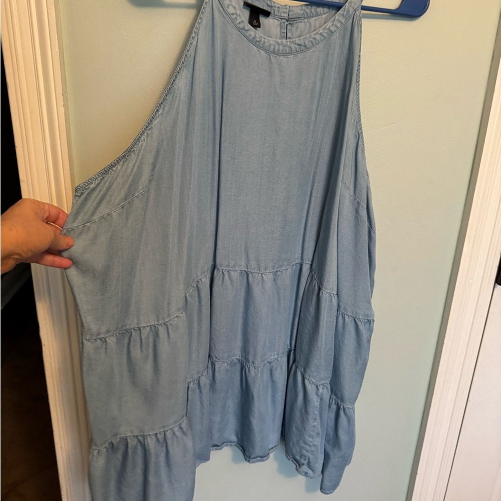 Other Torrid Blue Tiered Sleeveless Tank Top Sz 5 (5X) Size 4XL / US 24-26 - 2 Thumbnail