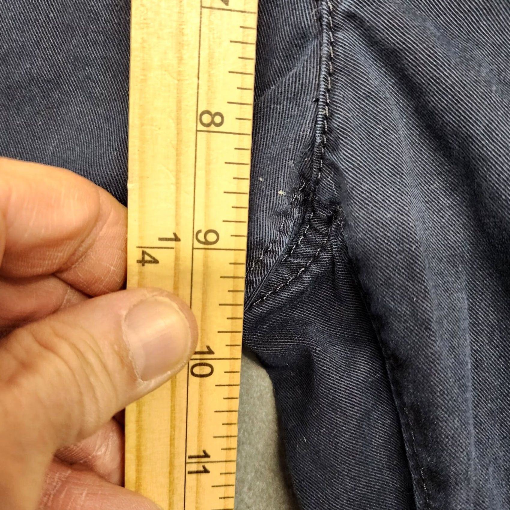 Ann Taylor Ann Taylor LOFT Pants Womens Size 6 Mid Rise Flare Navy Blue Gold Button Sailor Dress Pants Size 28" / US 6 / IT 42 - 6 Thumbnail