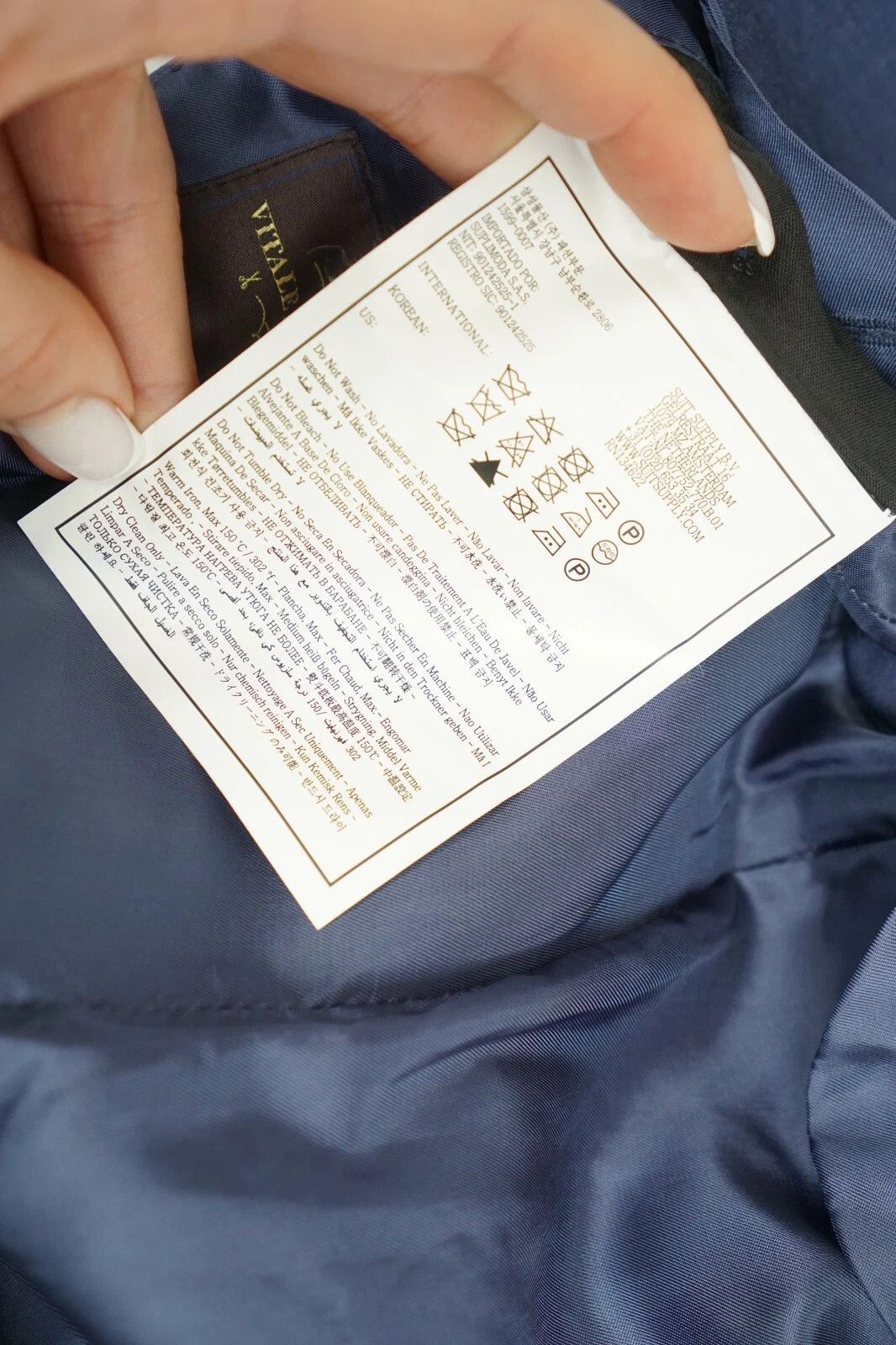 Suitsupply Men Suitsupply Blazer La Spalla Blue Wool Size 98 UK/US40L Size 40L - 7 Thumbnail