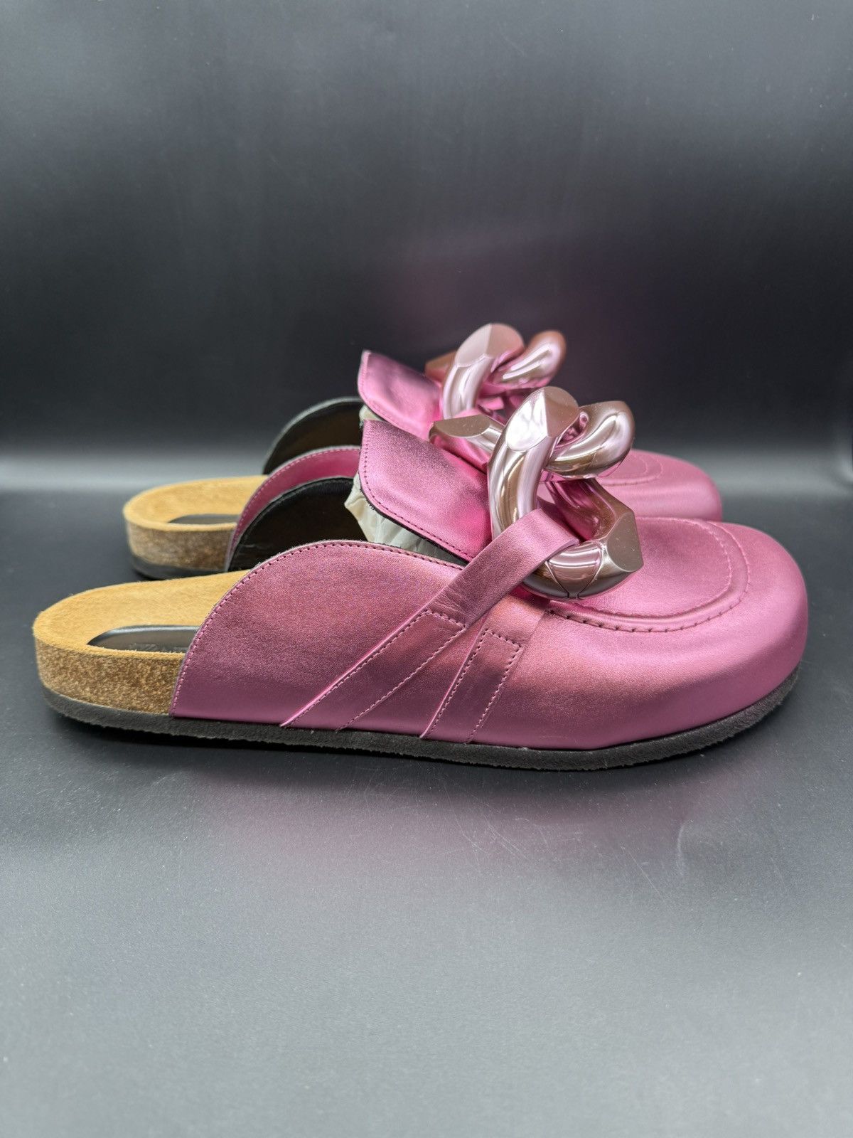 JW Anderson JW Anderson. Chain Loafer Mule. Metallic Pink. EU 46- US 12 Size US 12 / EU 45 - 3 Thumbnail