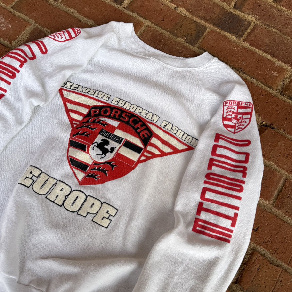 Vintage Vintage 1980s Europe Porsche Rare Crewneck Size US M / EU 48-50 / 2 - 2 Thumbnail