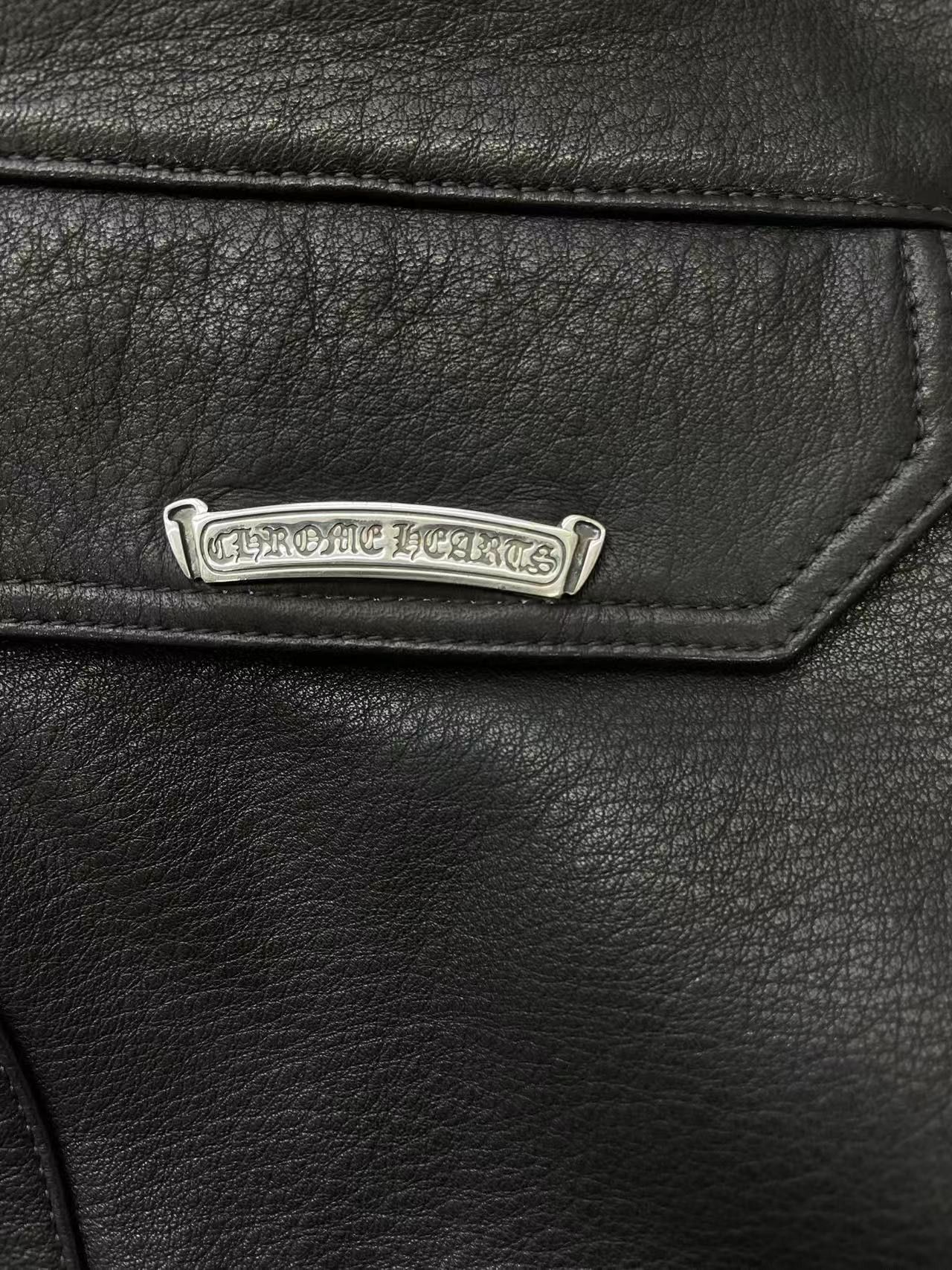 Chrome Hearts Chrome Hearts Black Cargo Leather Pants Size US 34 / EU 50 - 8 Thumbnail