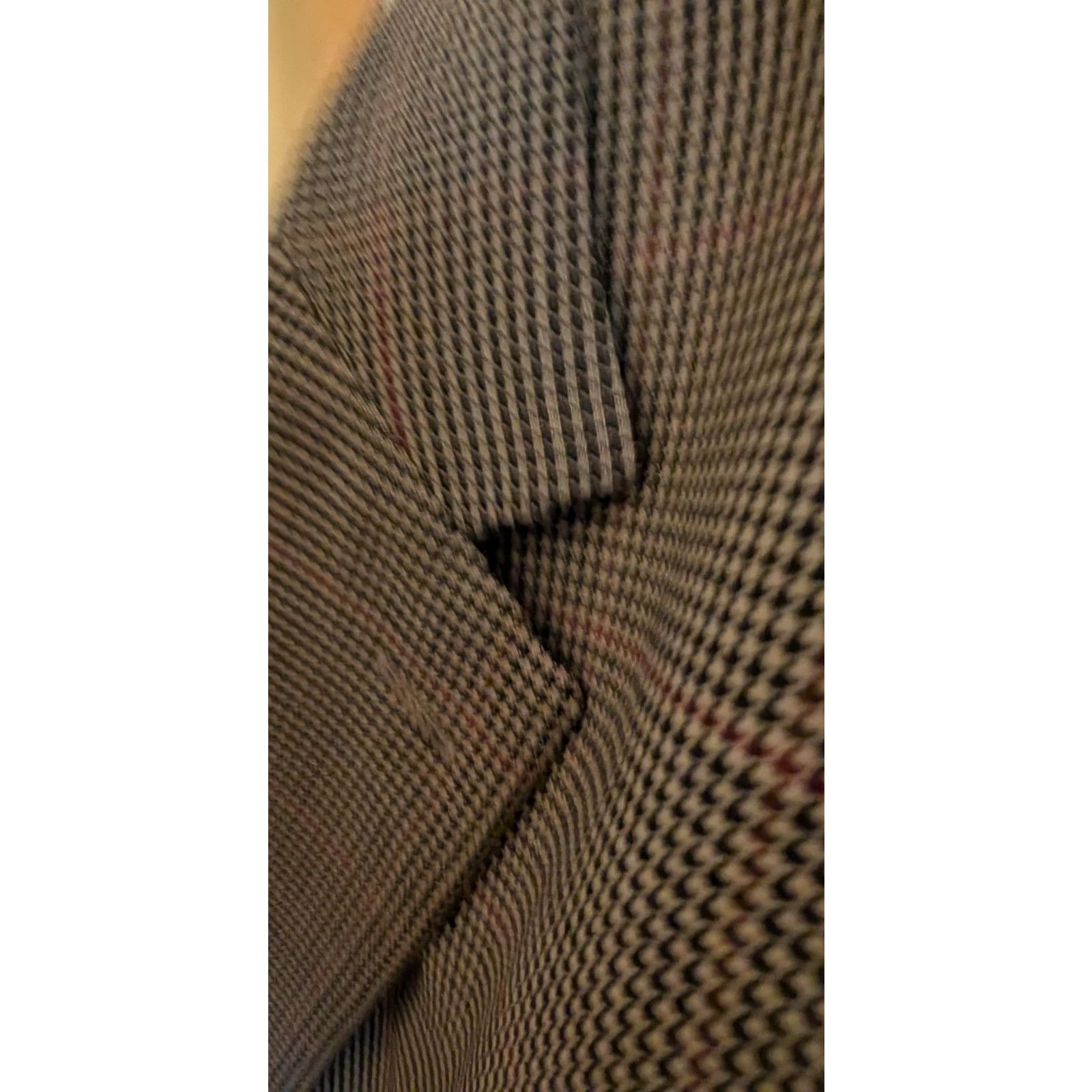 Vintage Ruffini Sport Coat Jacket Mens 48L Wool Brown Beige Plaid Size 48L - 3 Thumbnail