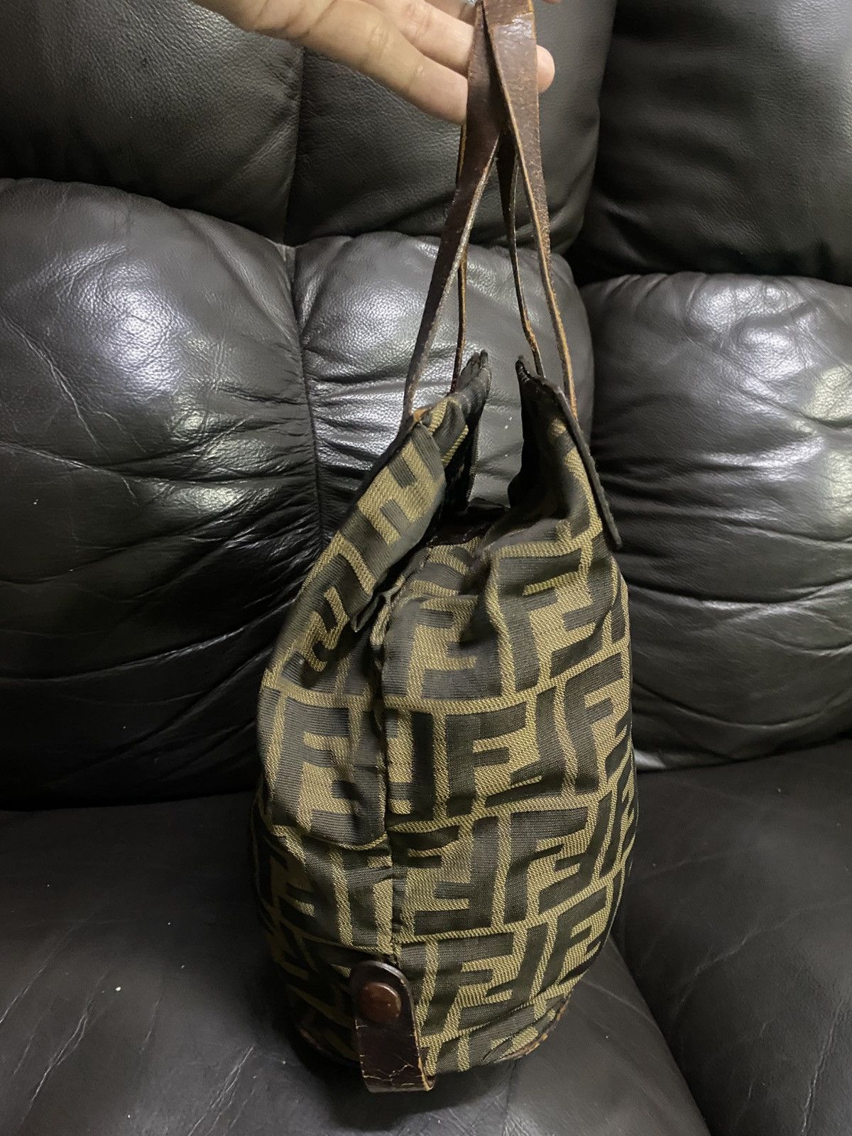 Fendi Authentic Vintage Fendi Zucca Monogram Mini Tote Bag Size ONE SIZE - 19 Thumbnail