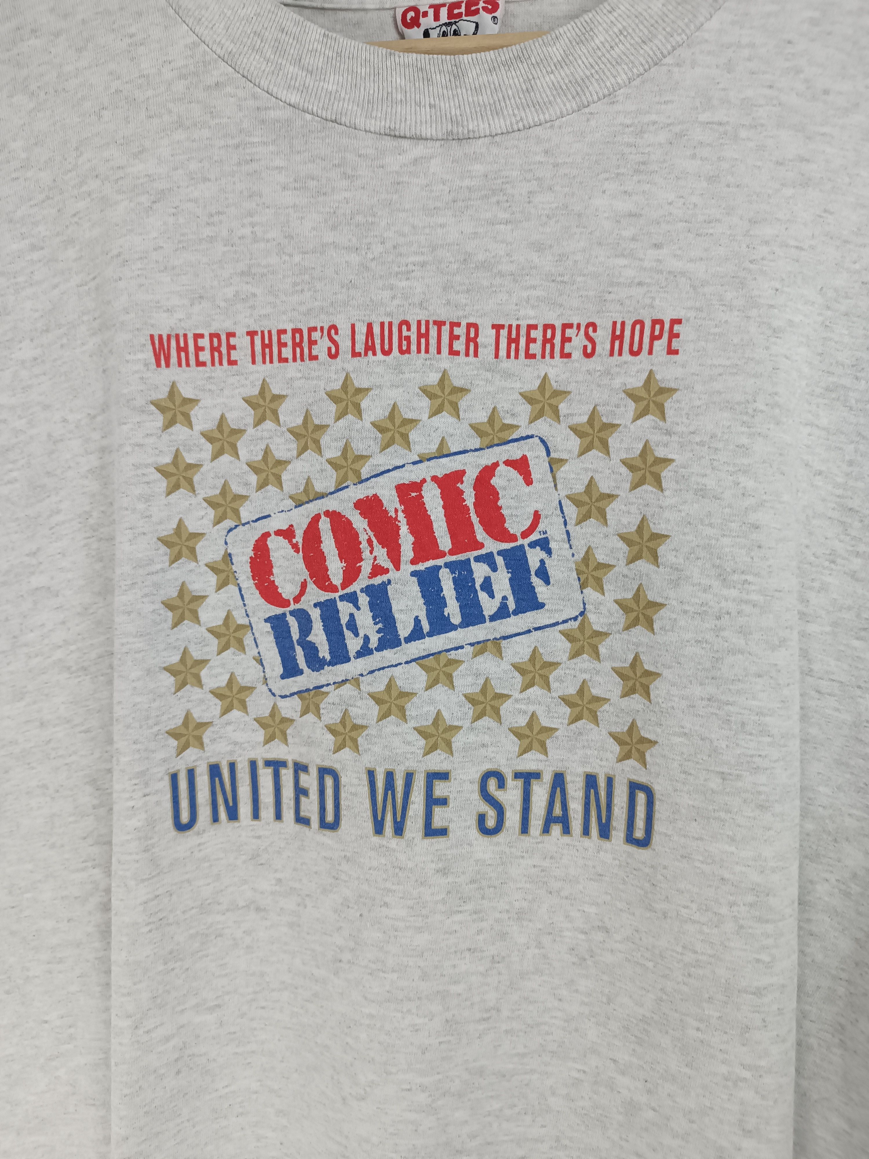 Vintage VINTAGE 90'S COMIC RELIEF UNITED ROBIN WILLIAMS WHOPPI TEE Size US XL / EU 56 / 4 - 9 Thumbnail