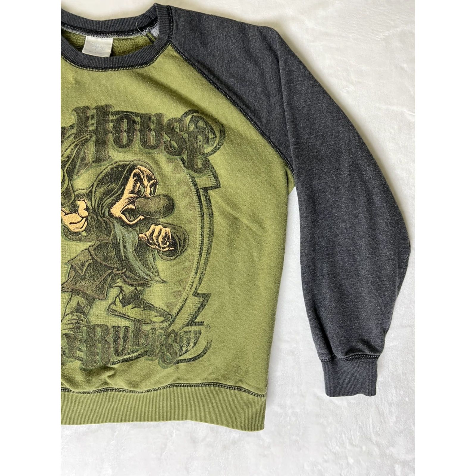 Disney VINTAGE Disney Grumpy Sweatshirt Shirt Mens S Green My House My Rules Pullover Crew Neck Long Sleeve Winter Spring Size US S / EU 44-46 / 1 - 4 Thumbnail