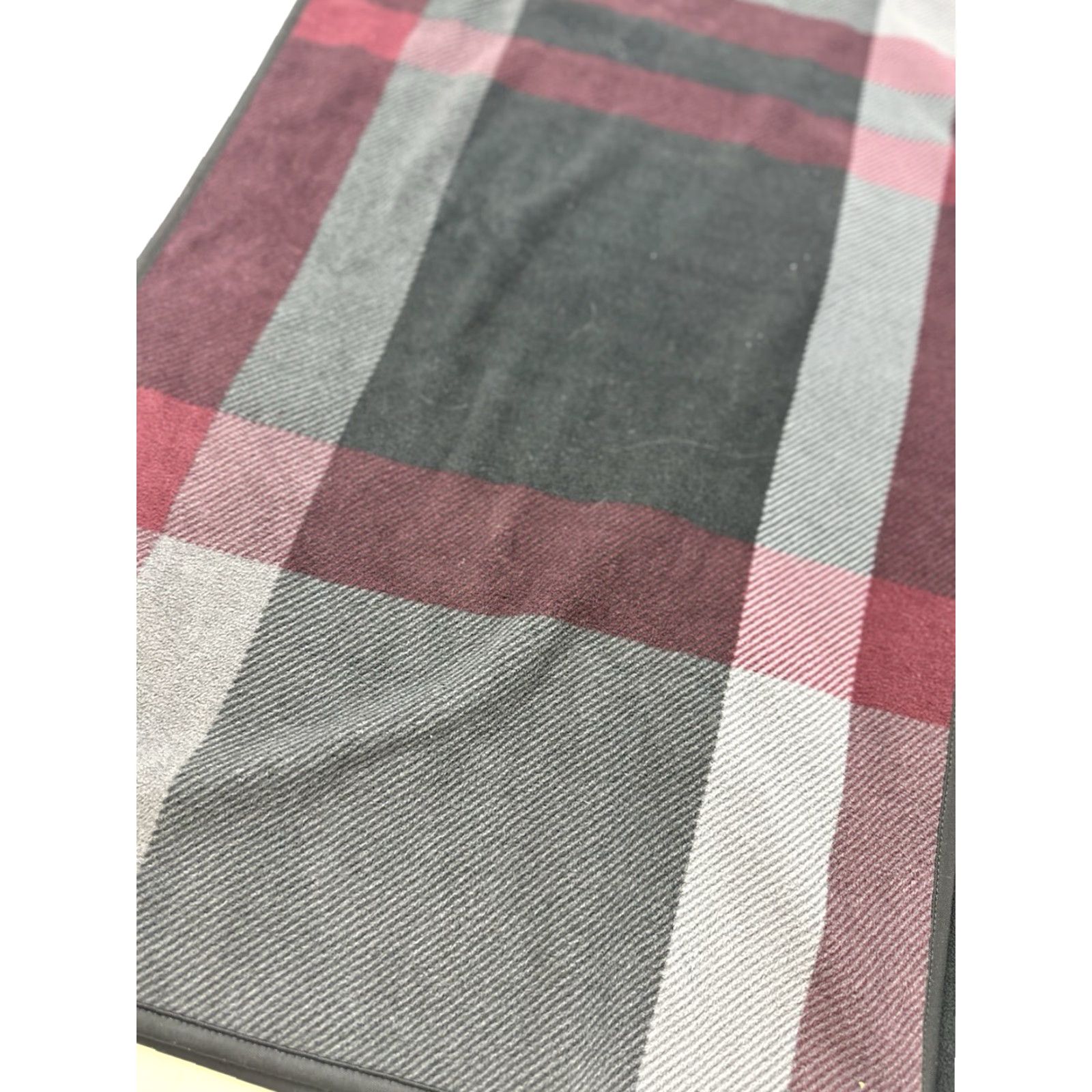Ike Behar IKE BEHAR Poncho Womens One Size Gray Plaid Fleece Cozy Mid-Length Coat Wrap Size ONE SIZE - 3 Thumbnail