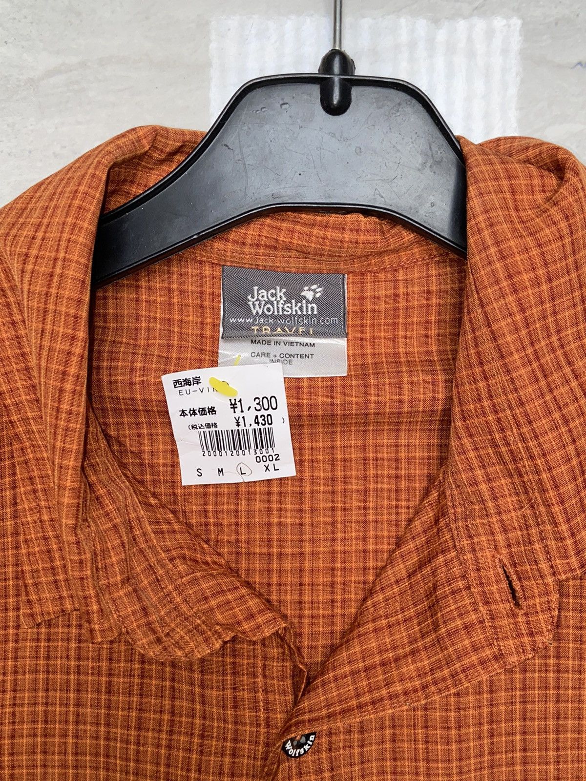 Jack Wolfskin Jack Wolfskin Orange Short Shirt Size US XXL / EU 58 / 5 - 13 Thumbnail