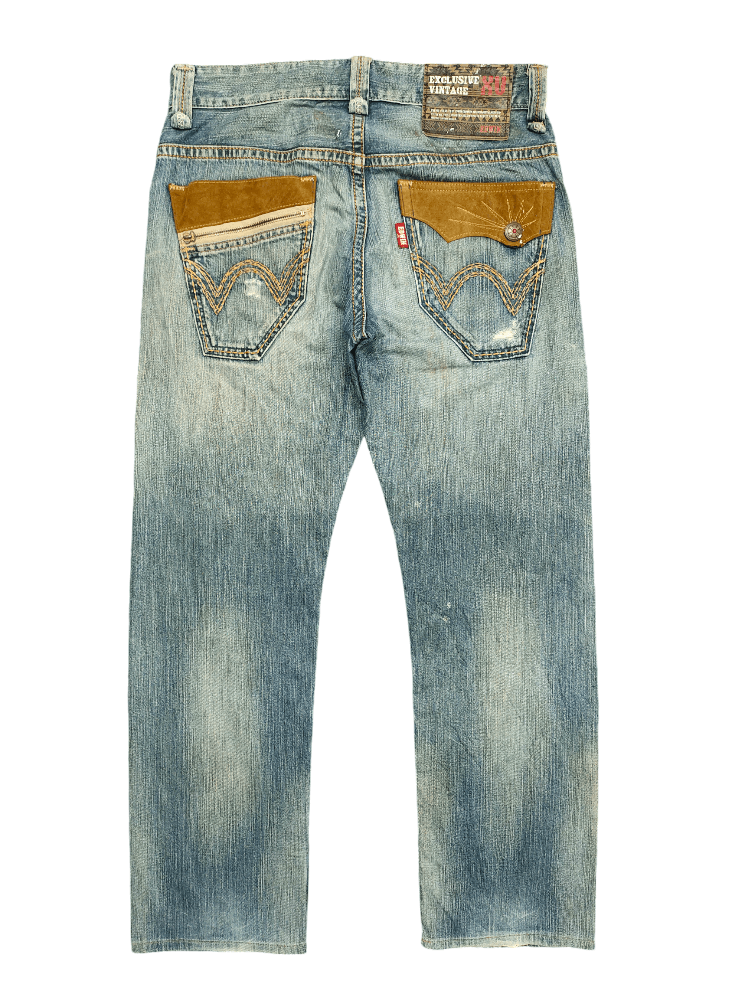 Kapital Vintage Edwin Xv Boro Distress Faded Denim Jean Size US 32 / EU 48 - 11 Thumbnail