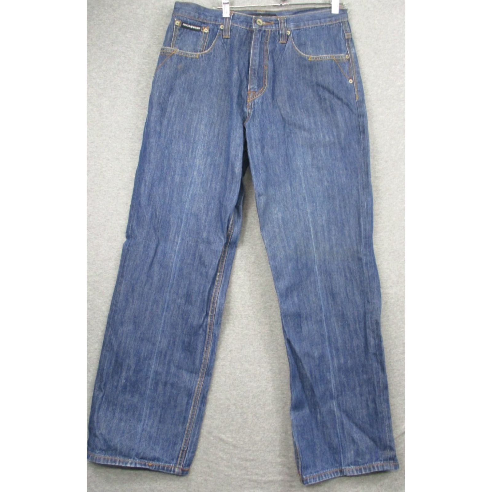 Rocawear Rocawear Jeans Men 34x32 Baggy Loose Fit Blue Wash Denim Hip Hop Y2K Distressed Jeans Mens 34x32 Blue Rocawear Distressed Jeans Size US 34 / EU 50 - 2 Thumbnail