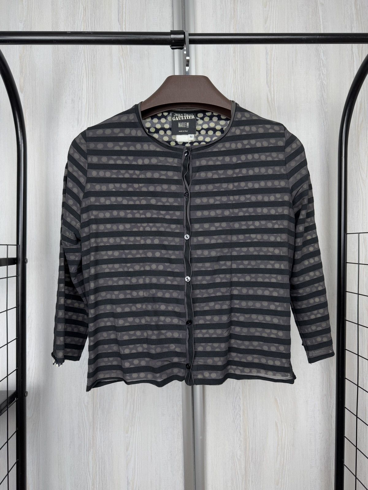Jean Paul Gaultier Jean Paul Gaultier Maille Femme striped polka dot cardigan Size M / US 6-8 / IT 42-44 - 1 Thumbnail