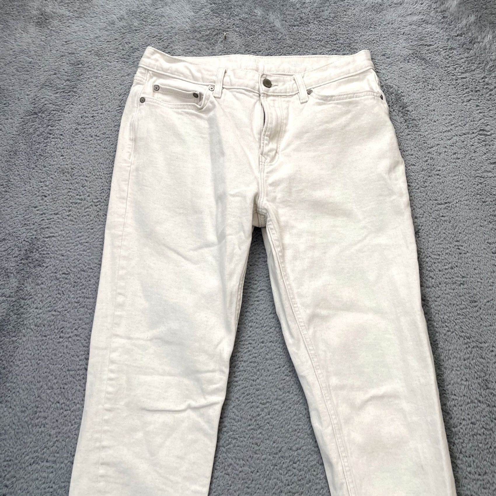 Banana Republic Banana Republic Mens Jeans White 32x32 Skinny Leg Stretch Slim Fit Denim Travel Size US 32 / EU 48 - 7 Thumbnail