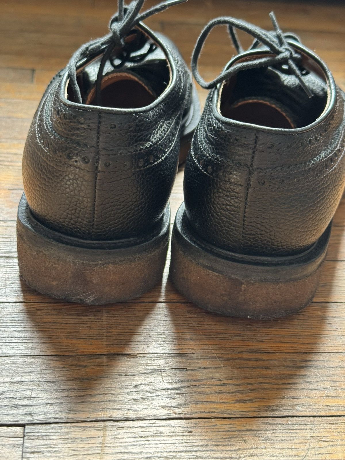 Dries Van Noten Dries Van Noten black leather derbys Size US 10.5 / EU 43-44 - 8 Thumbnail