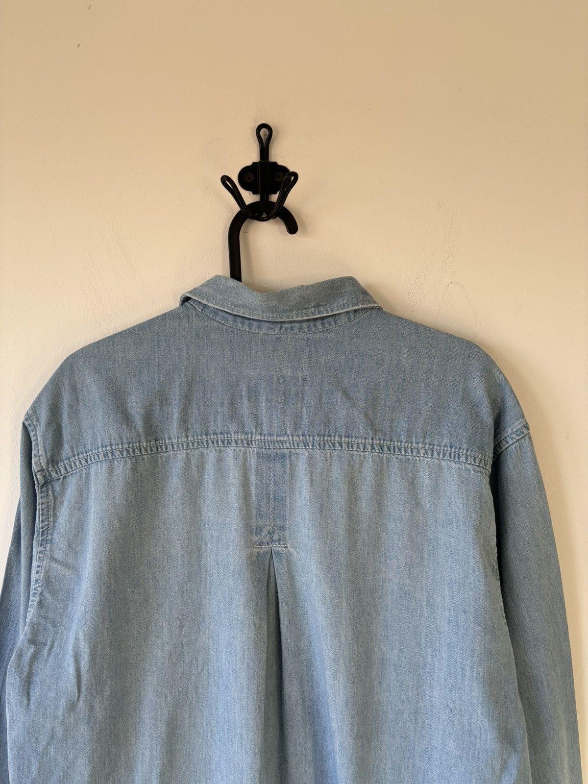 Levi's × Levi's Vintage Clothing Vintage 90s Washed Denim Cargo Shirt Size US L / EU 52-54 / 3 - 10 Thumbnail