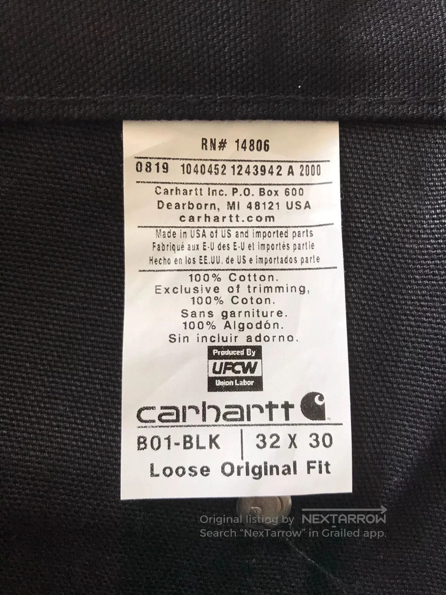 Carhartt Carhartt B01 W32L30 Work Pants. Size US 32 / EU 48 - 9 Thumbnail