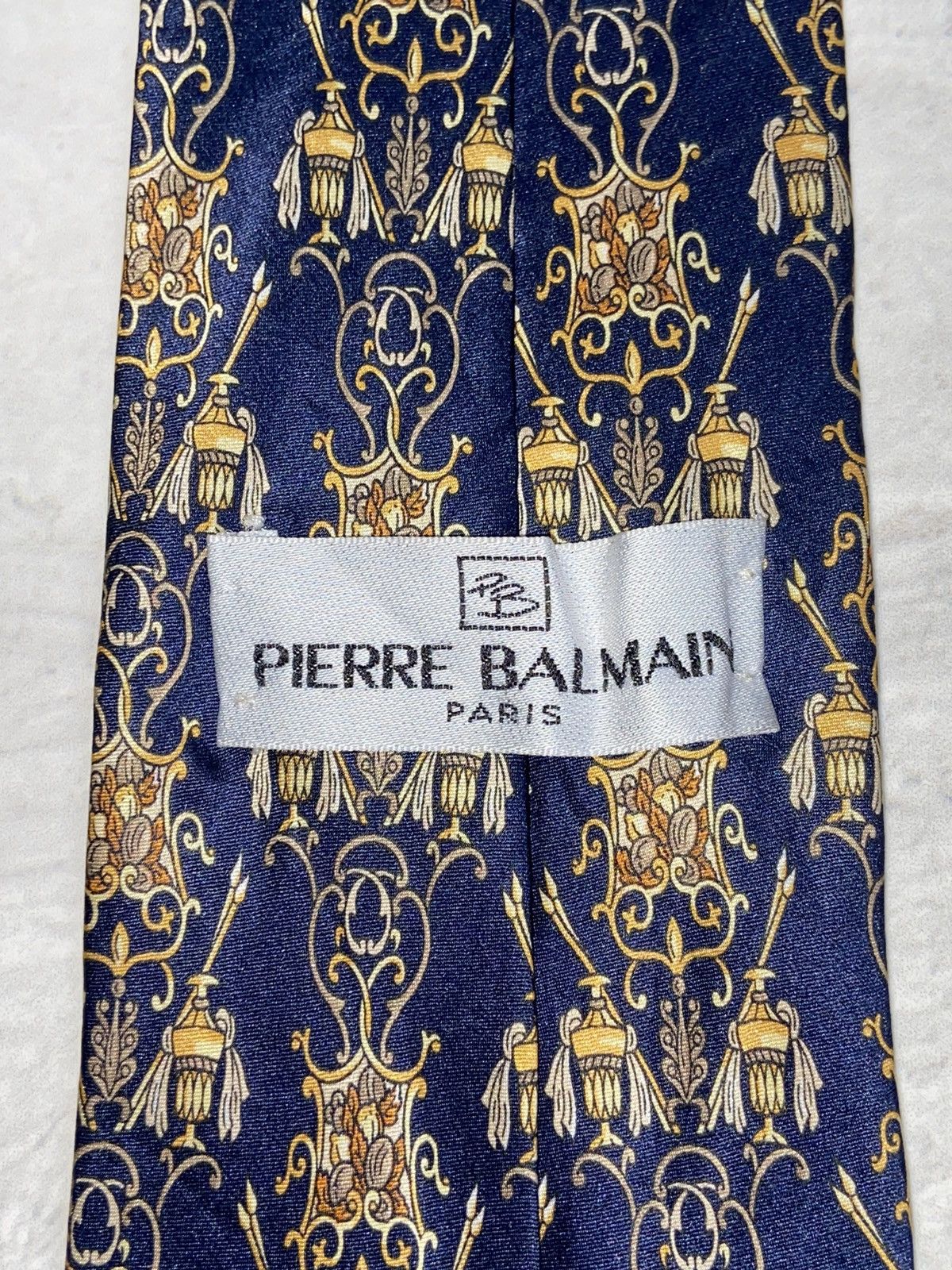 Pierre Balmain PIERRE BALMAIN Paris Motive Tie Size ONE SIZE - 4 Thumbnail