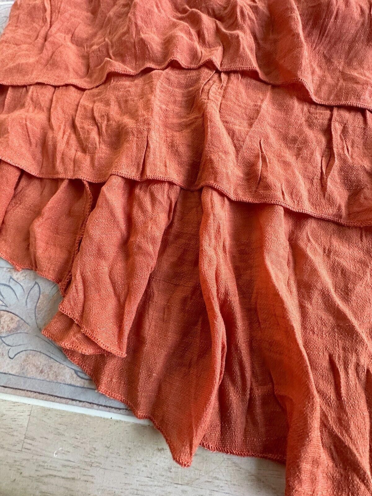 Designer mlle Gabrielle Burnt Orange dress full Dress Size 3X Size 3XL / US 20-22 - 5 Thumbnail