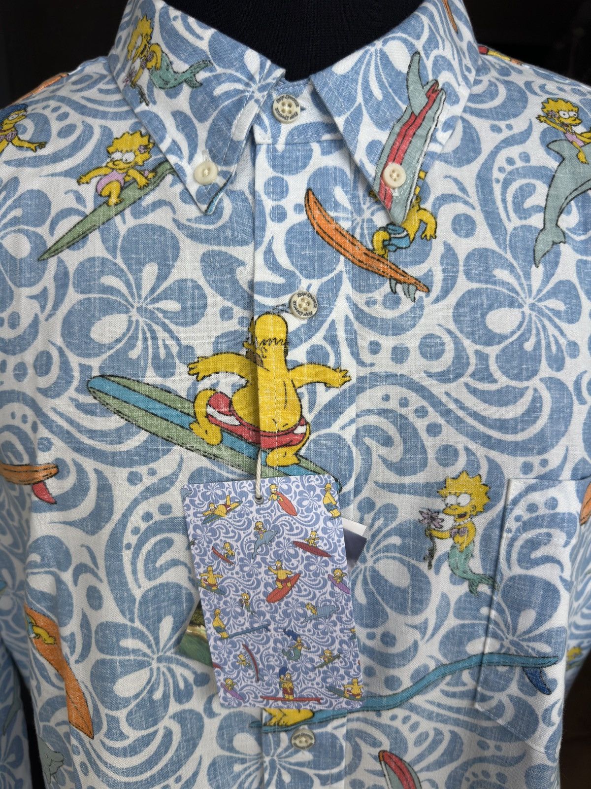 Reyn Spooner New The Simpsons Reyn Spooner Cowabunga Blue Men's XXL Size US XXL / EU 58 / 5 - 3 Thumbnail
