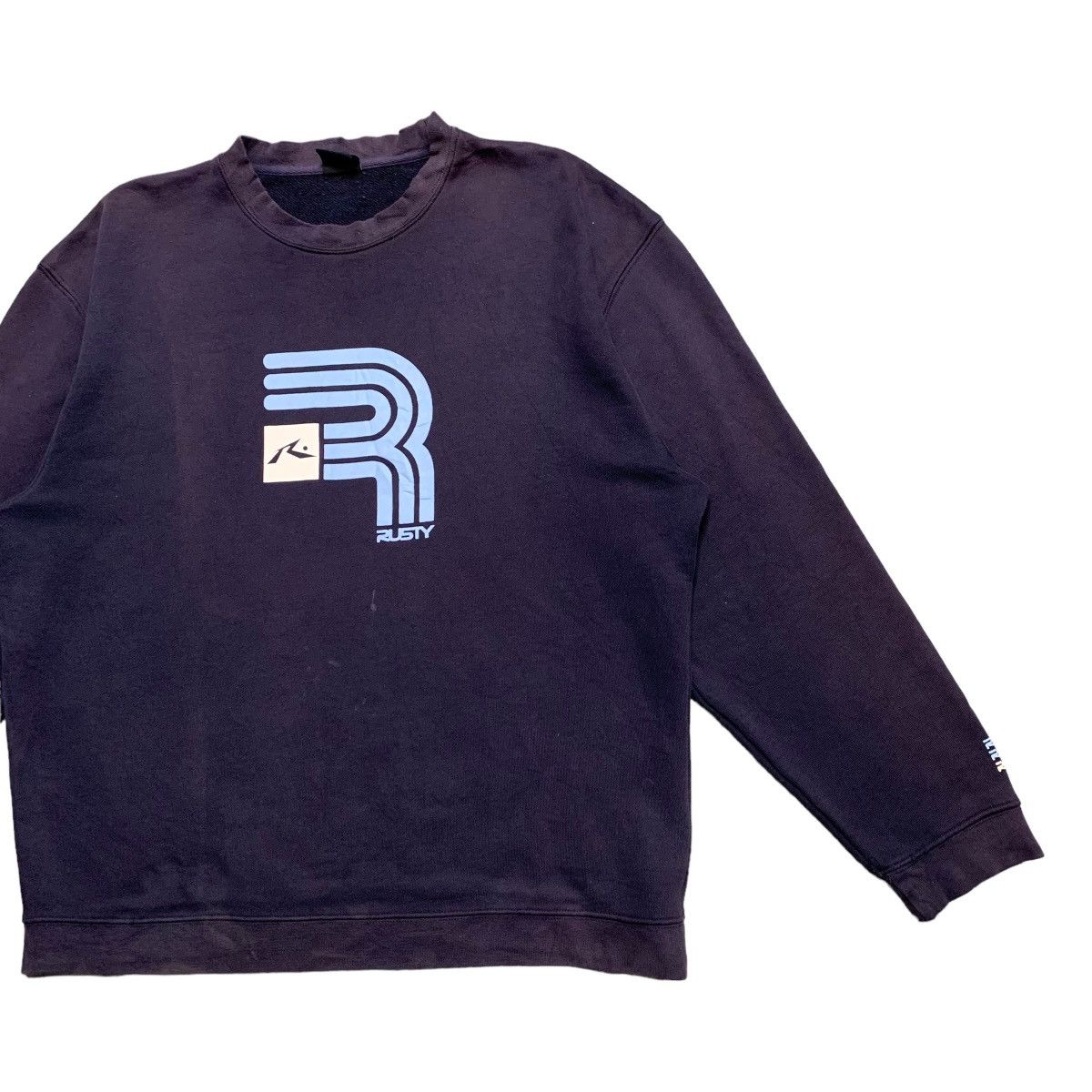 Rusty Rusty Big Logo Faded Sweatshirt Size US M / EU 48-50 / 2 - 3 Thumbnail