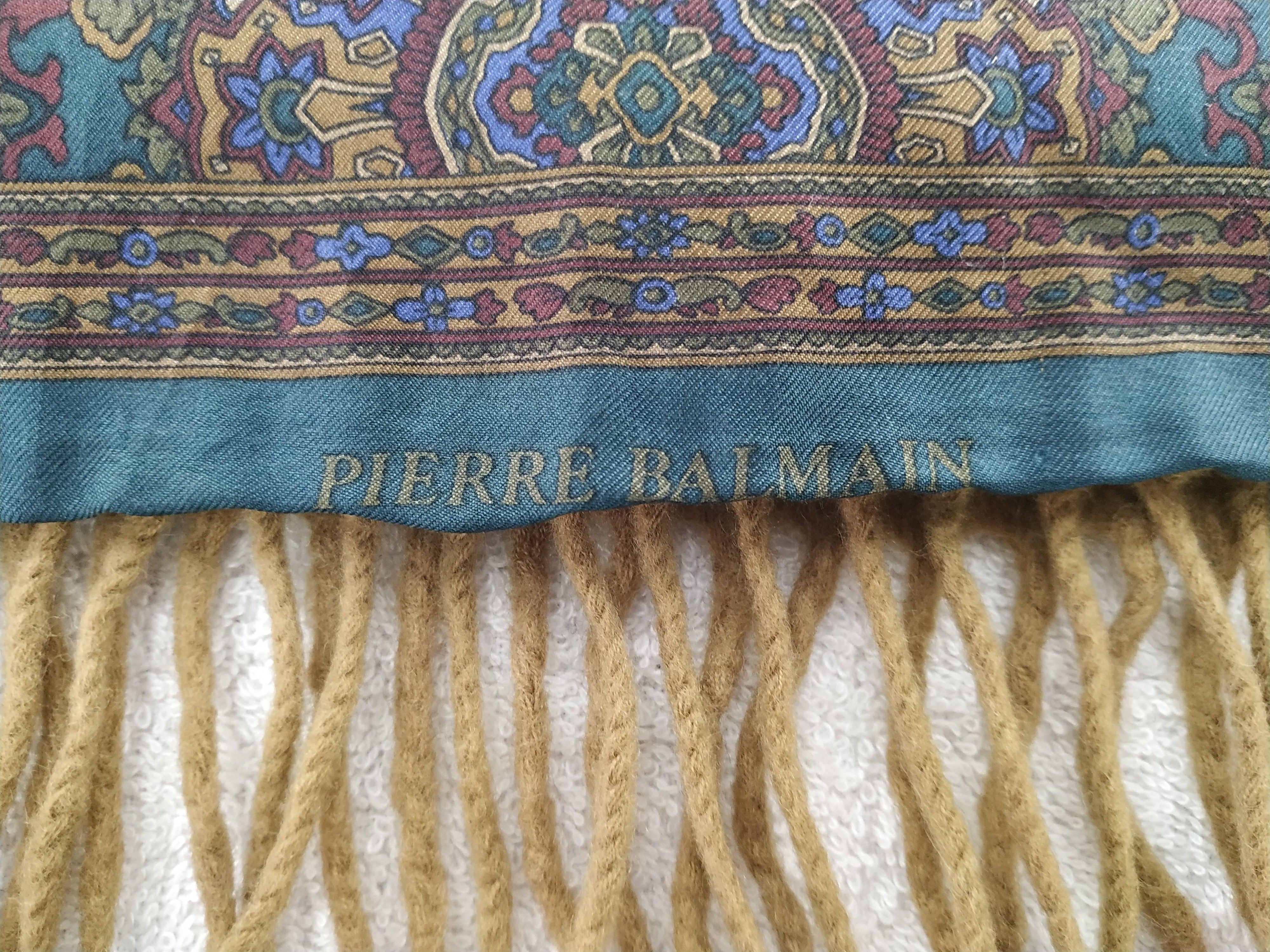 Vintage Pierre Balmain Scarf / Muffler / Neckwear - WW297 Size ONE SIZE - 2 Thumbnail