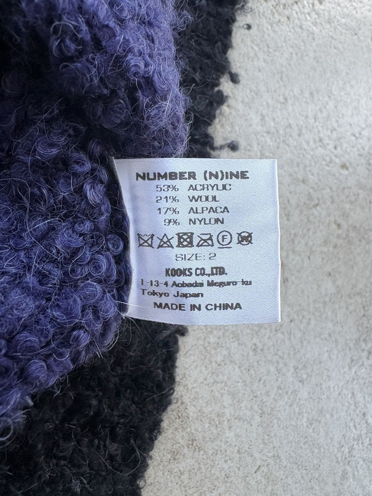 Number (N)ine Alpaca Striped Distressed Knit 2003 Size US M / EU 48-50 / 2 - 4 Thumbnail
